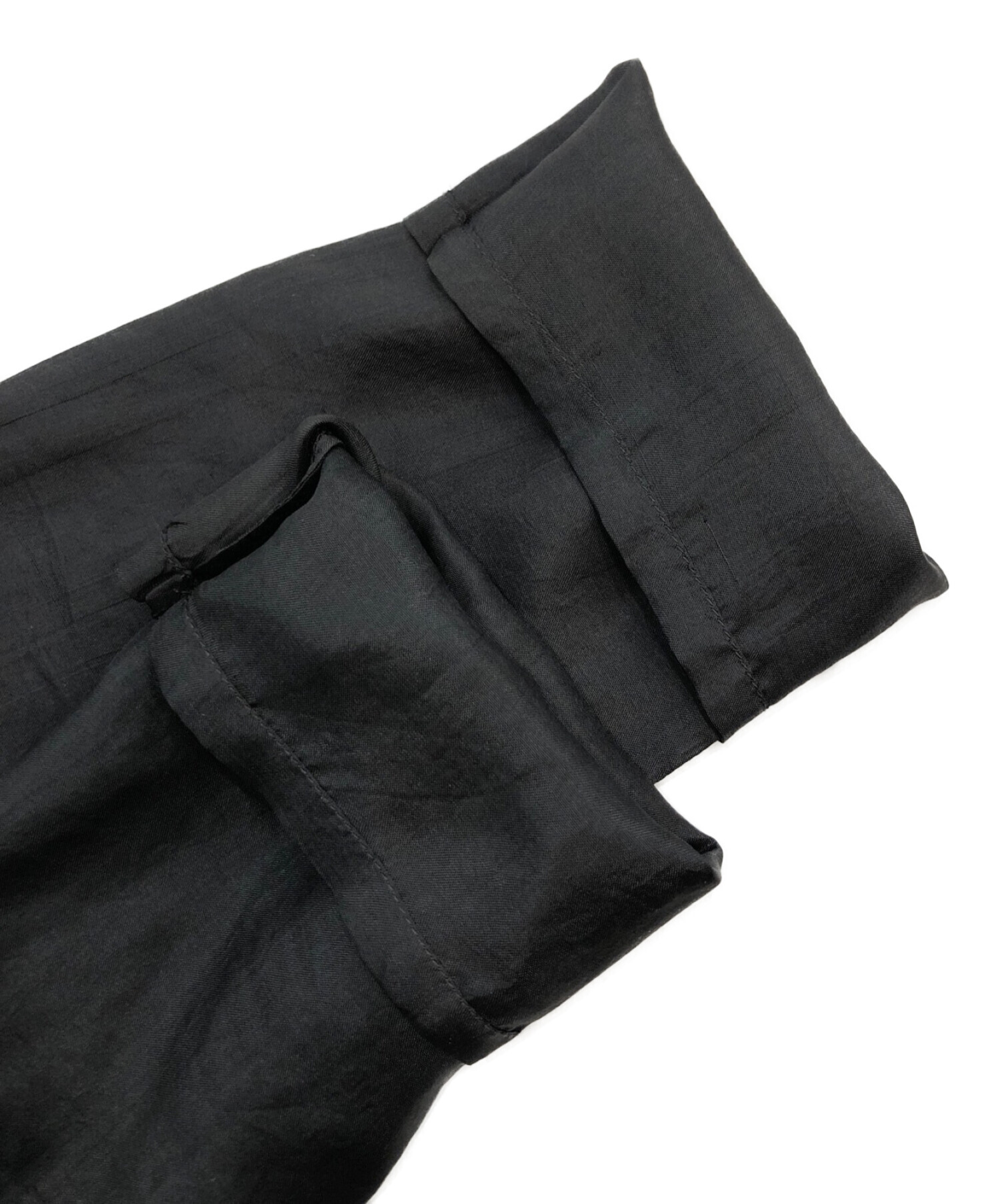 quico キコ　オリジナル　シルク ワンピース　黒　8分袖