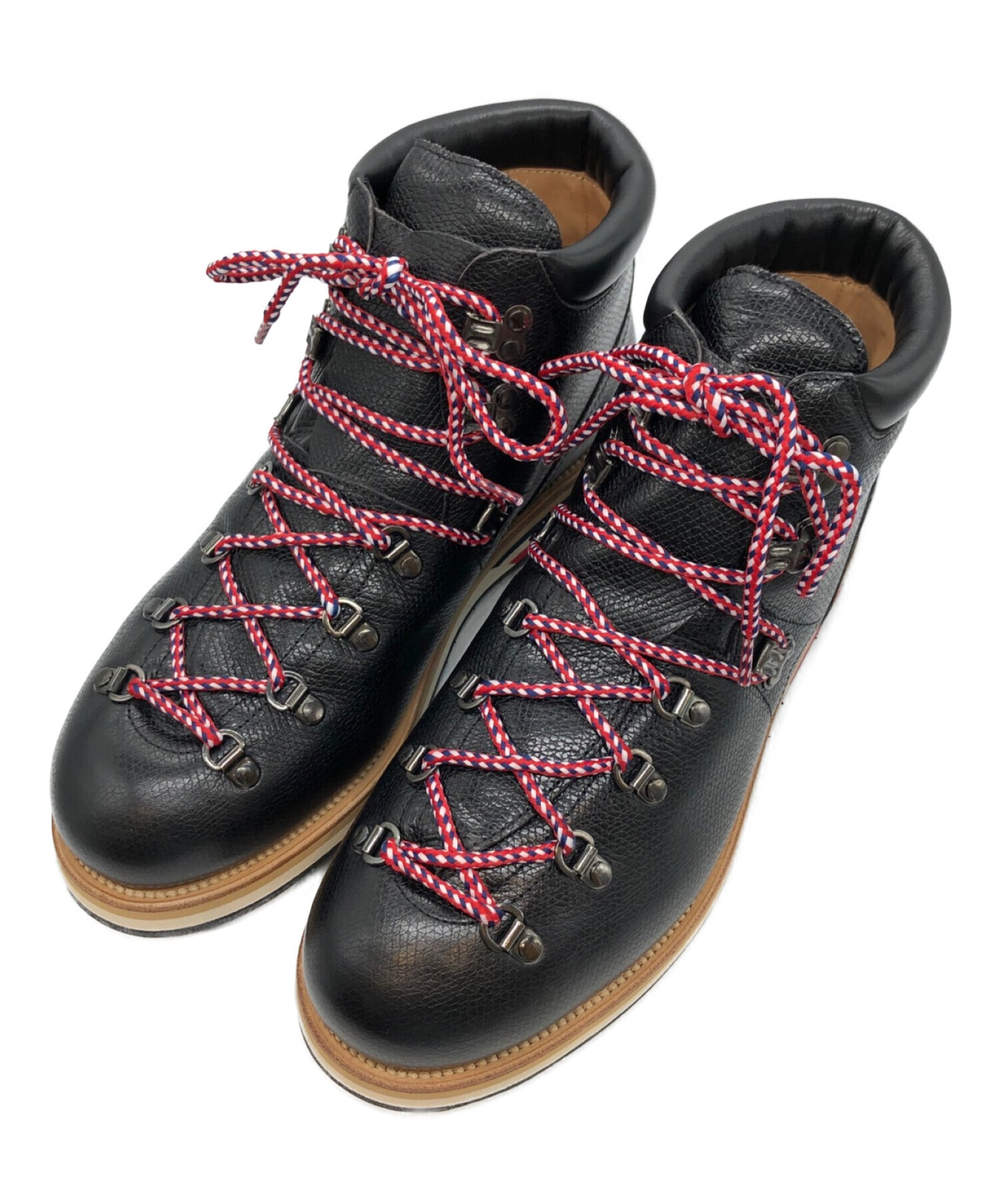 中古・古着通販】MONCLER (モンクレール) ハイキングブーツ ブラック 