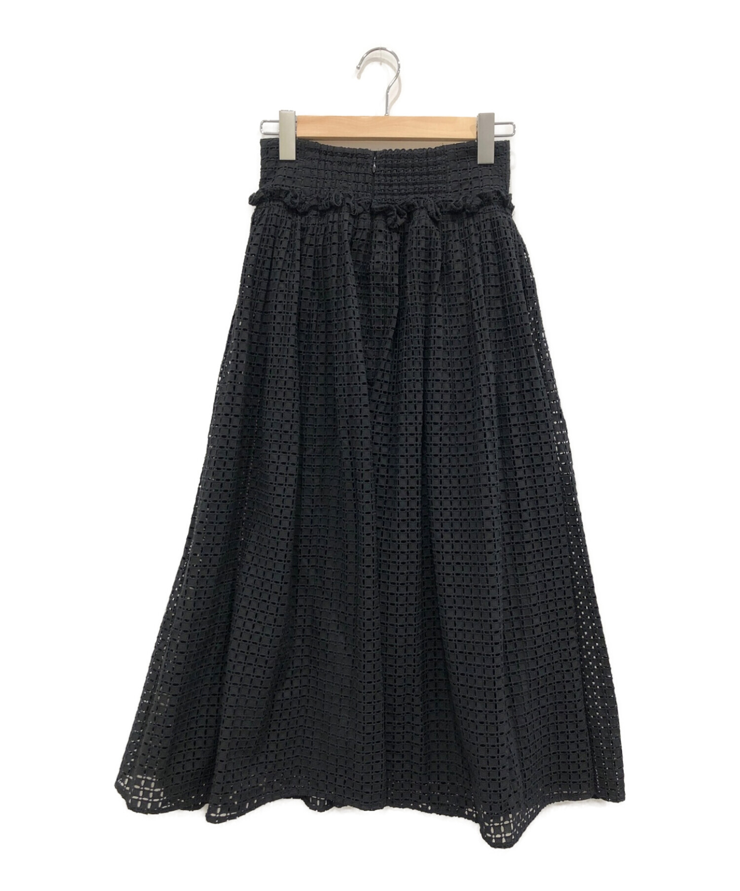 CELFORD (セルフォード) ハイウエストプリーツフレアスカート ブラック サイズ:36