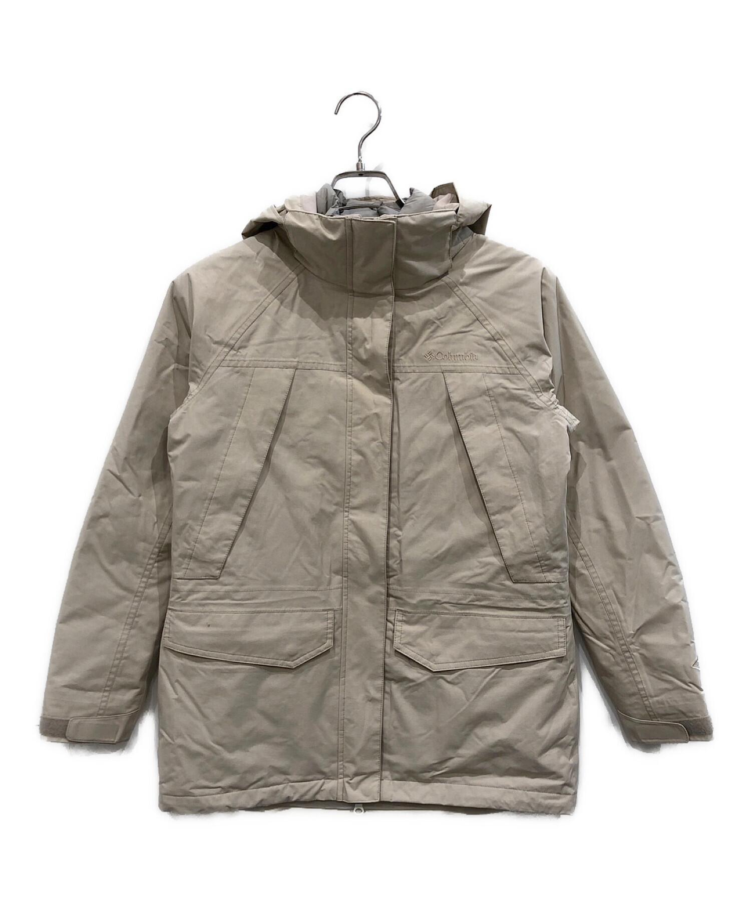 Columbia コロンビア ベージュ ジャケット ダウンライナー付き Columbia コロンビア ベージュ ジャケット ダウンライナー付き