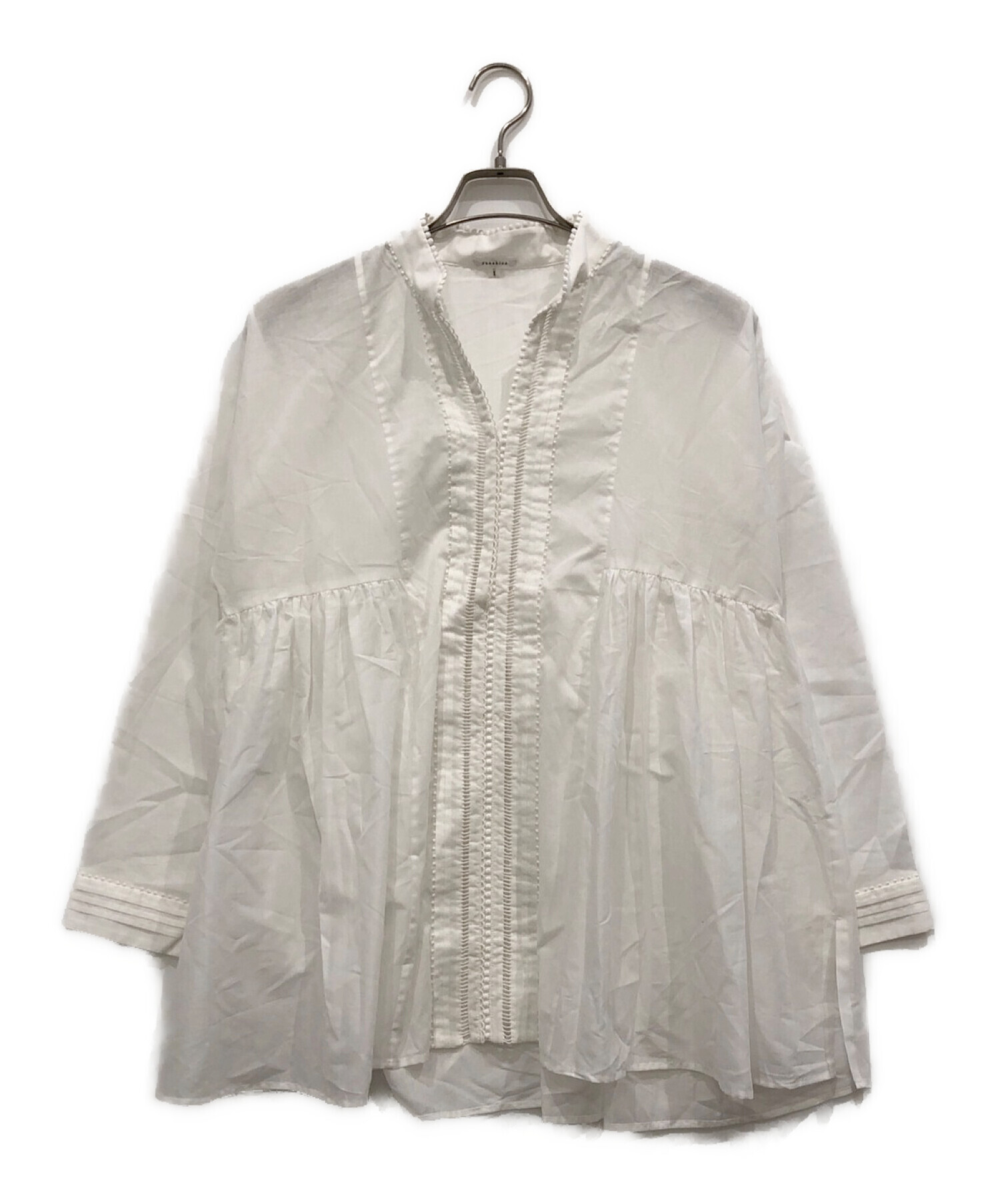 中古・古着通販】yunahica (ユナヒカ) コットンレースチュニック 