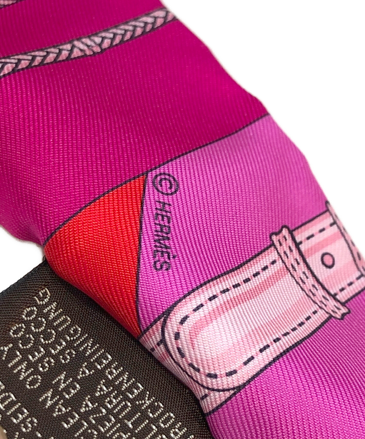 ファッション小物エルメススカーフ、ピンク