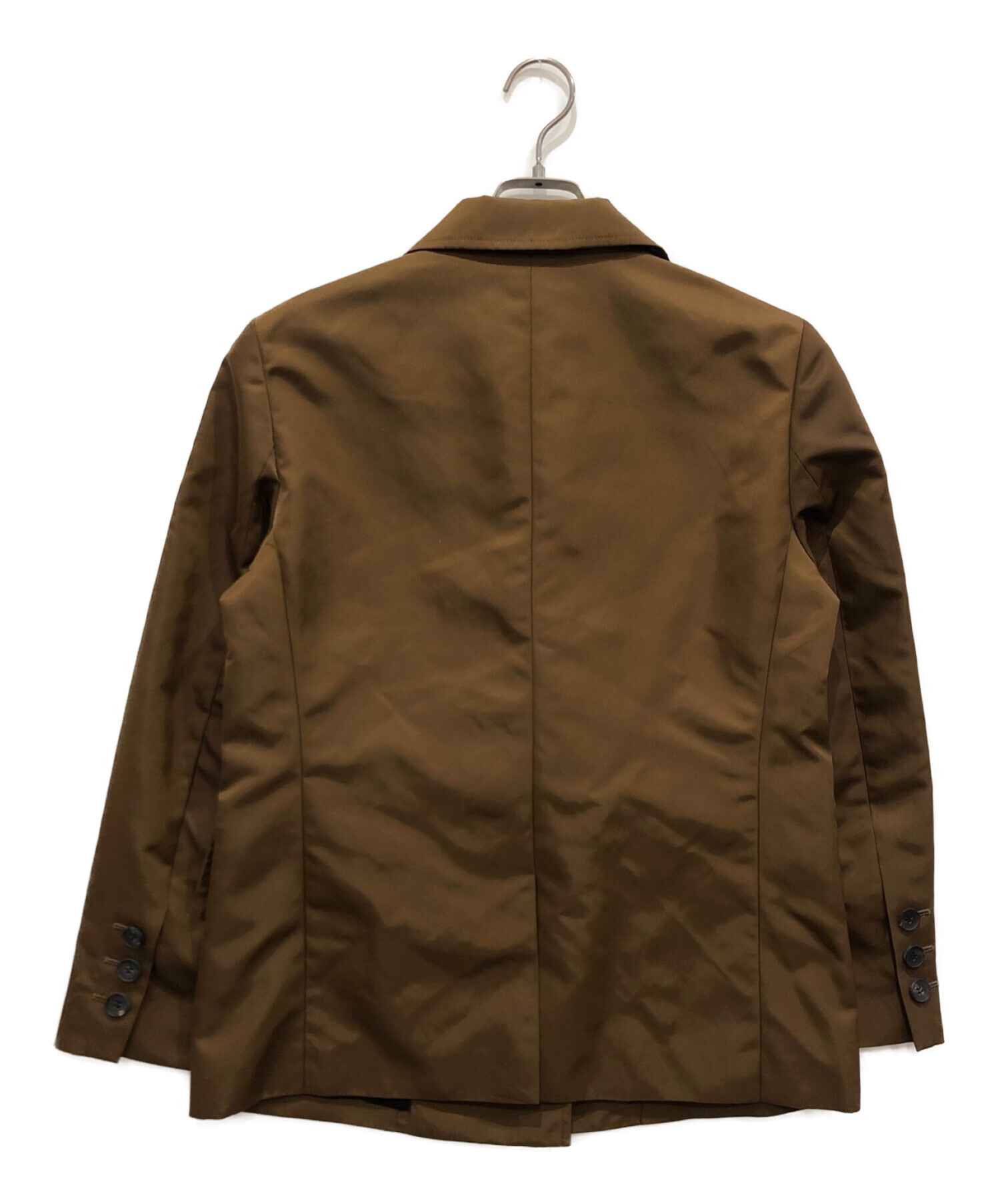 BASILE 28 (バジーレ28) ナイロンツイルテーラードジャケット ブラウン サイズ:9