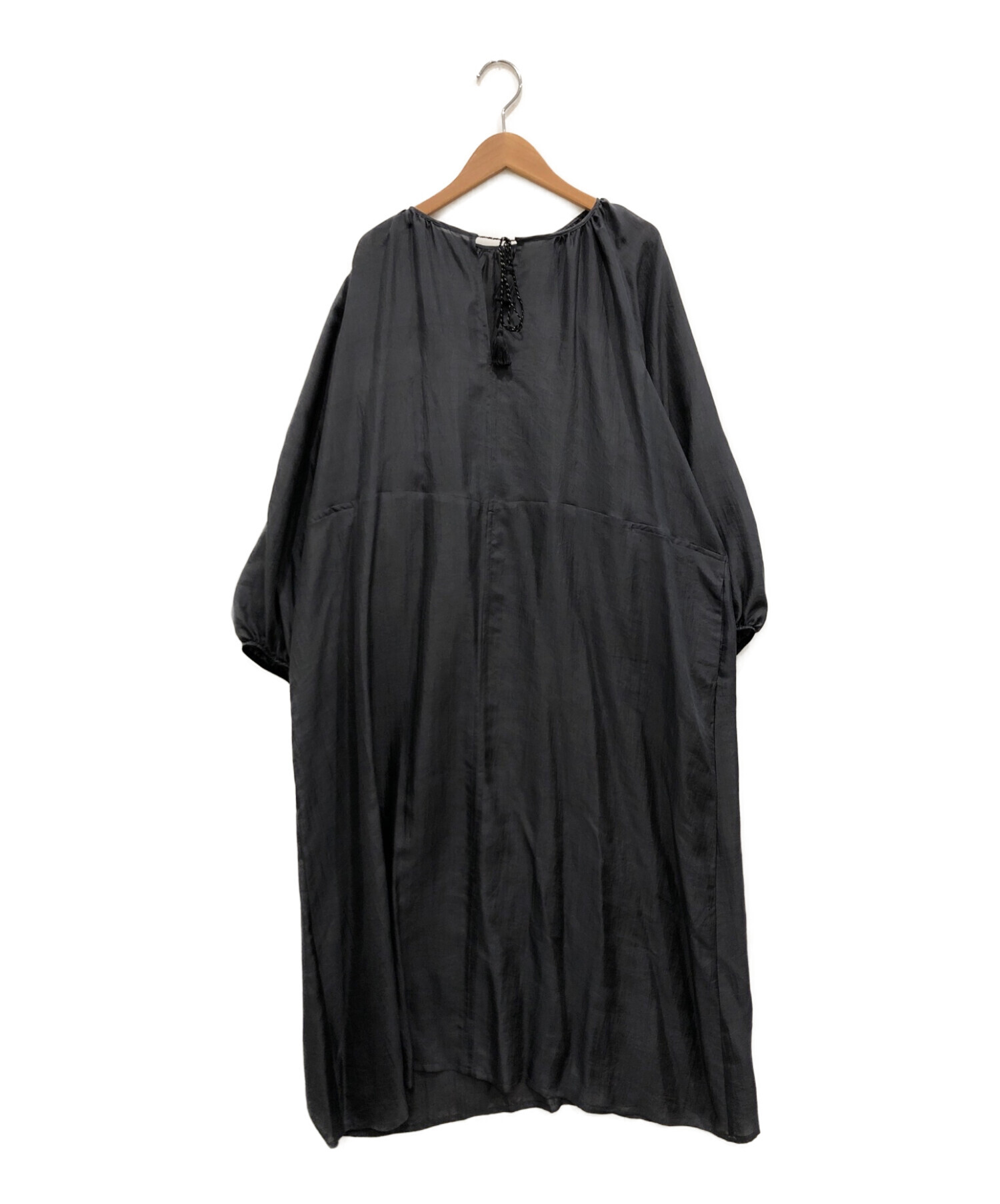 uryya シルク リブ パンツ チャコールグレー uryya / Silk Rib Pants