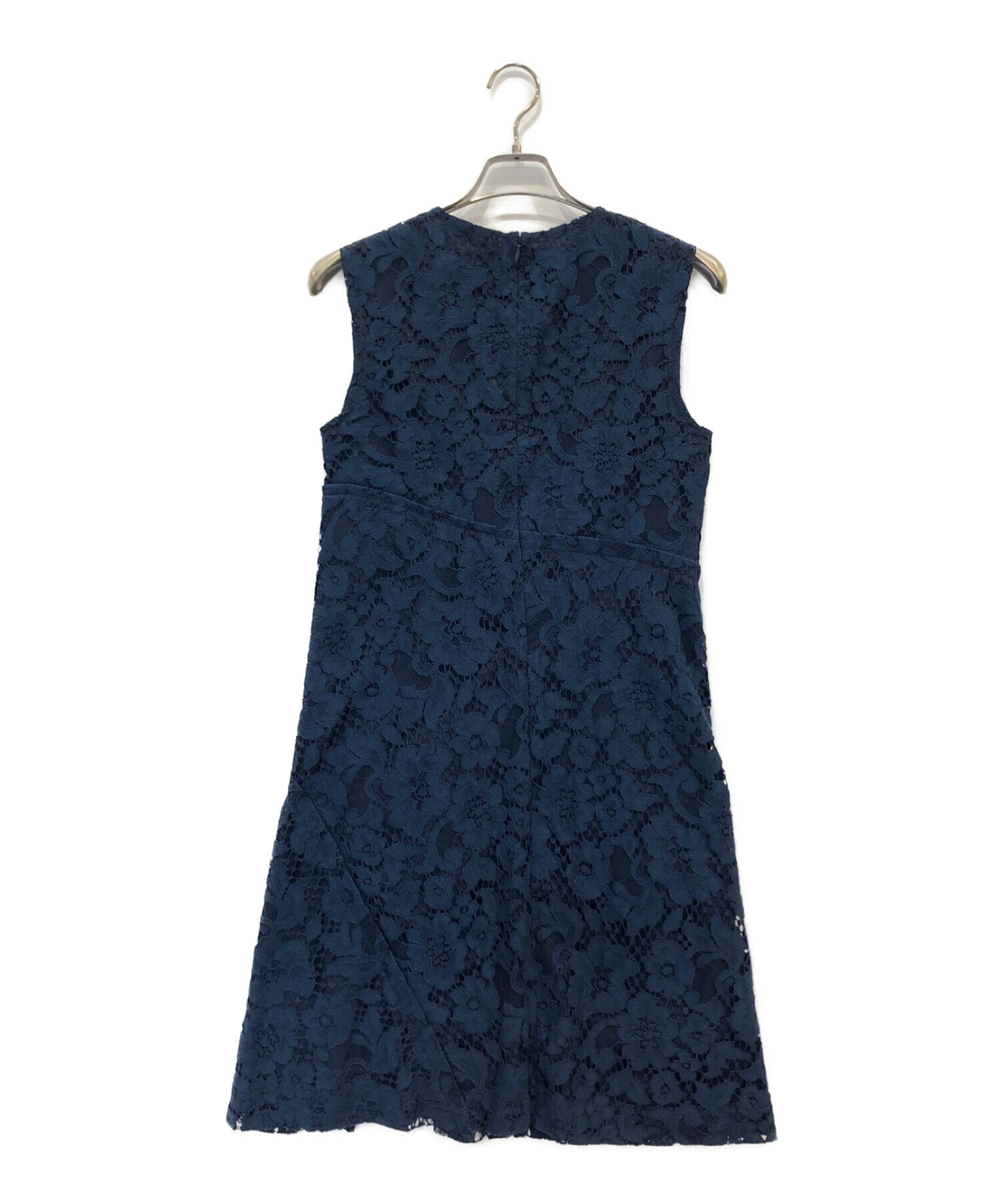中古・古着通販】NINA RICCI (ニナリッチ) レースワンピース ネイビー  