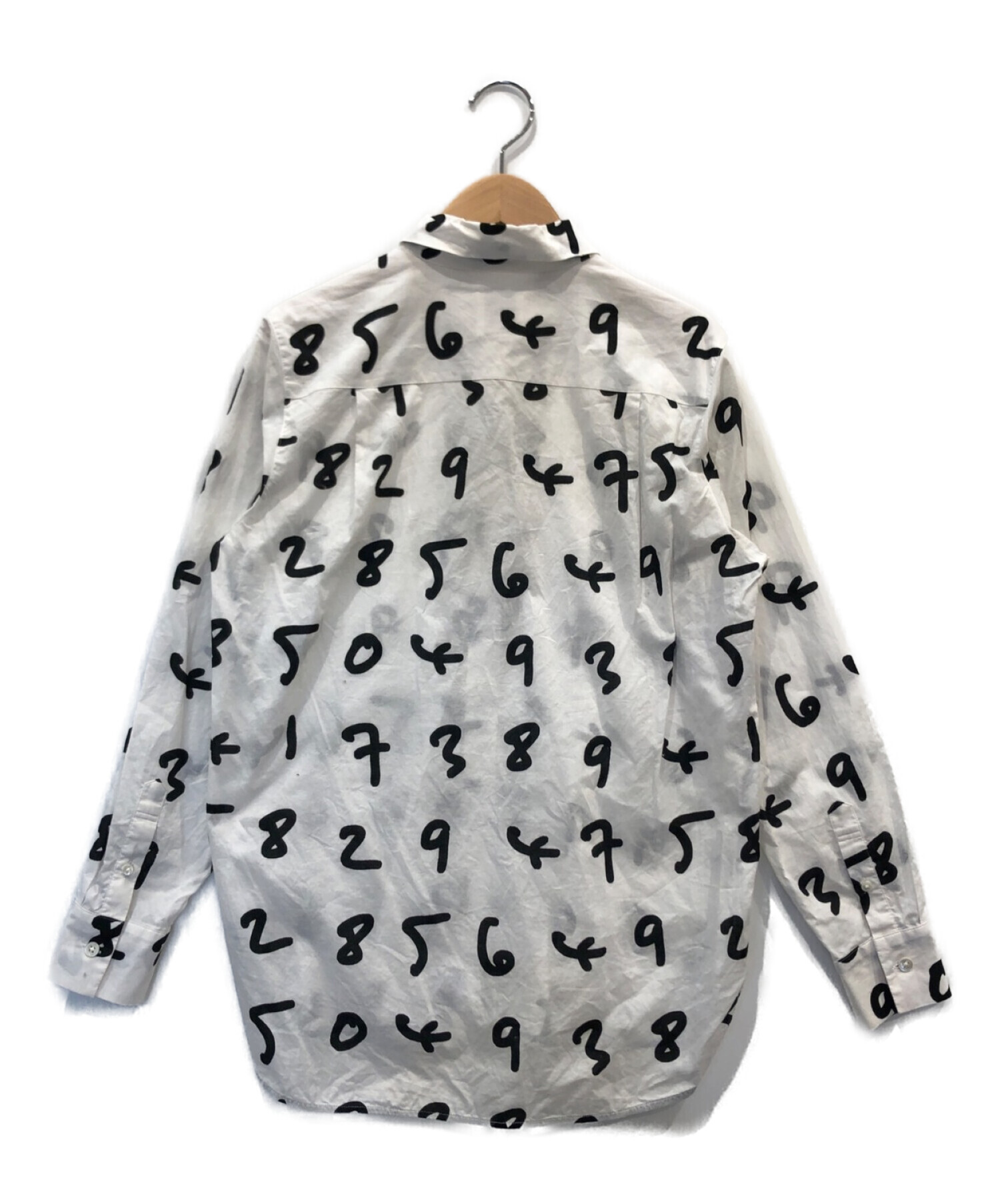 中古・古着通販】PAUL SMITH (ポールスミス) ナンバー柄シャツ 