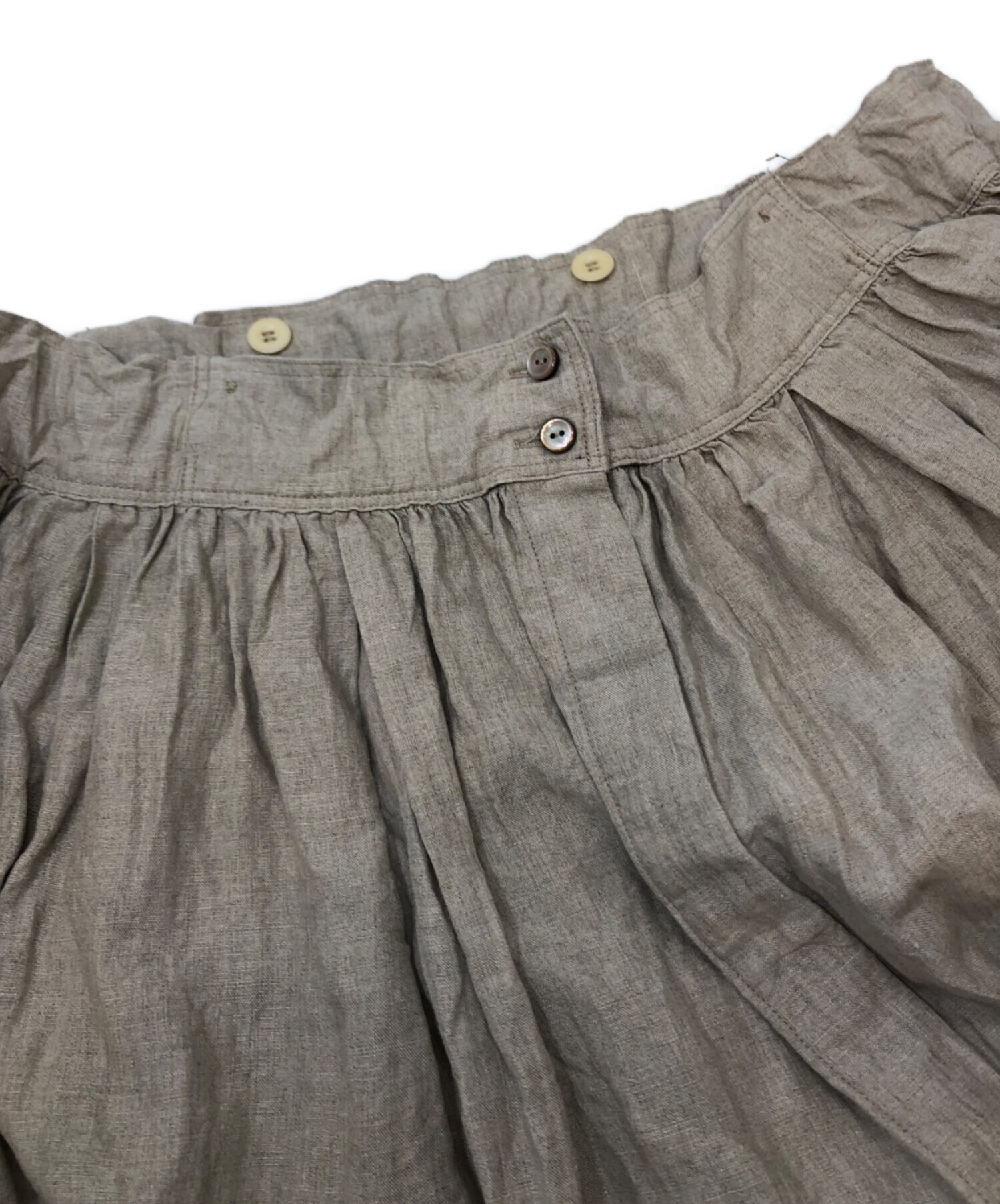 中古・古着通販】nest Robe (ネストローブ) リネンギャザースカート 
