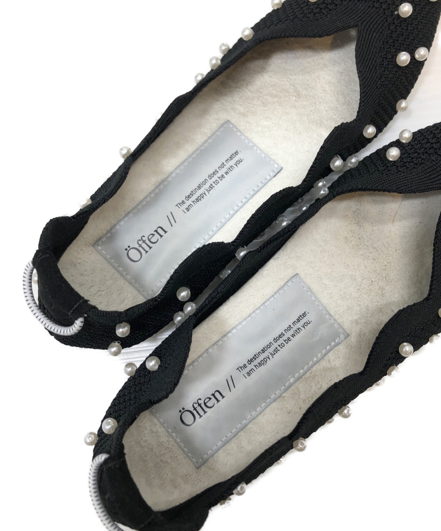 中古・古着通販】offen (オッフェン) スカラップパールパンプス 