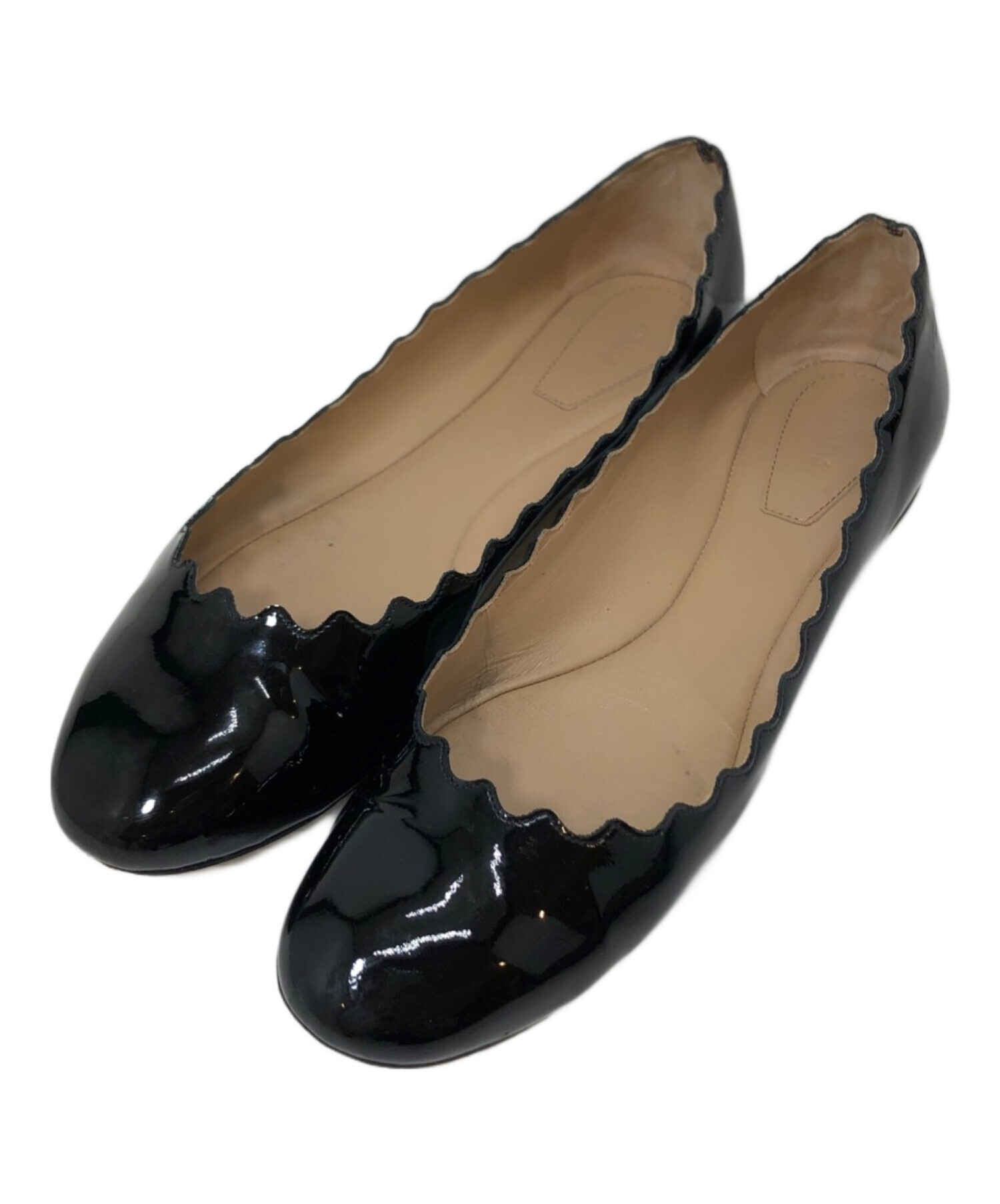 中古・古着通販】Chloe (クロエ) エナメルパンプス ブラック サイズ 