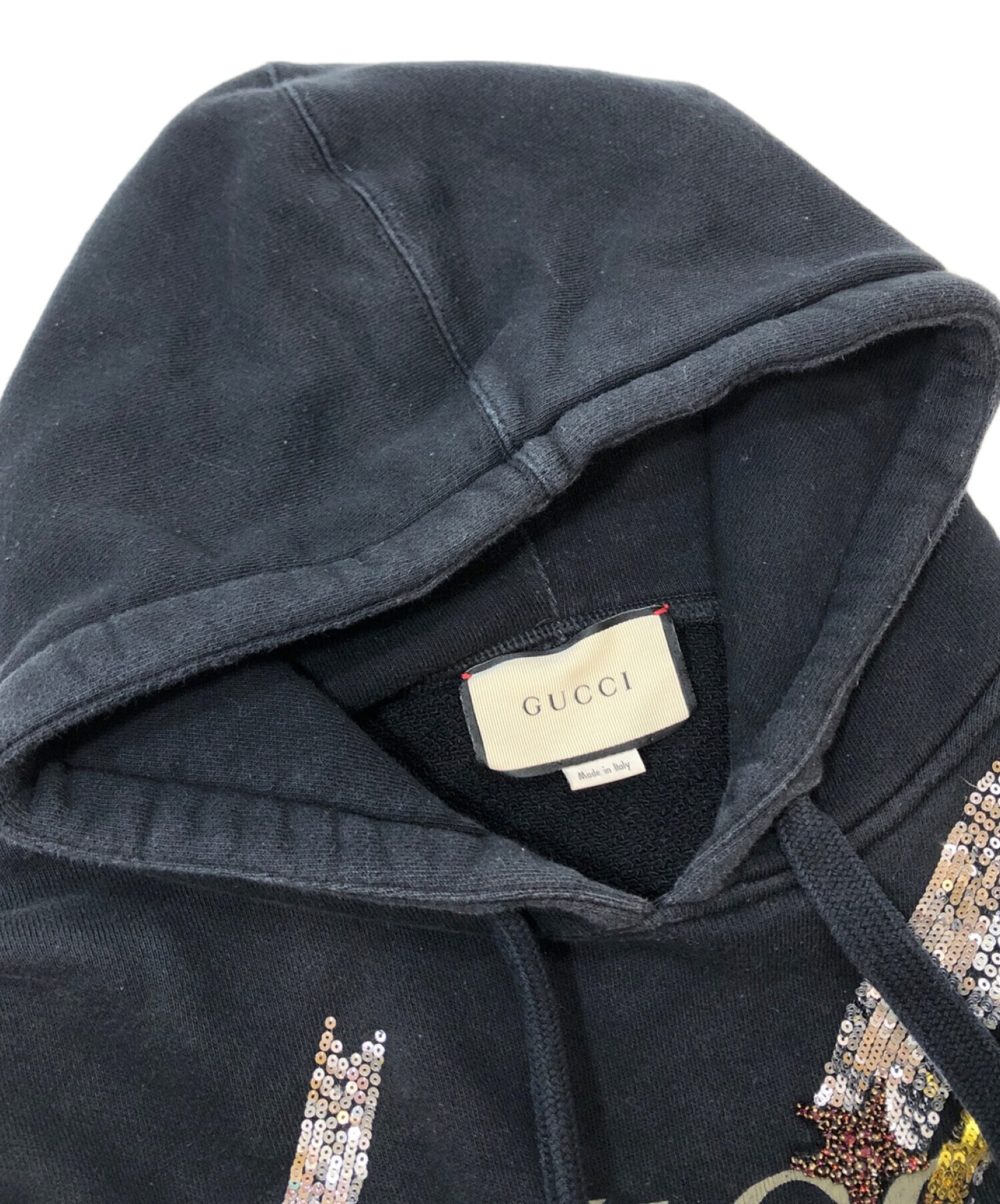 中古・古着通販】GUCCI (グッチ) パーカー ブラック サイズ:S