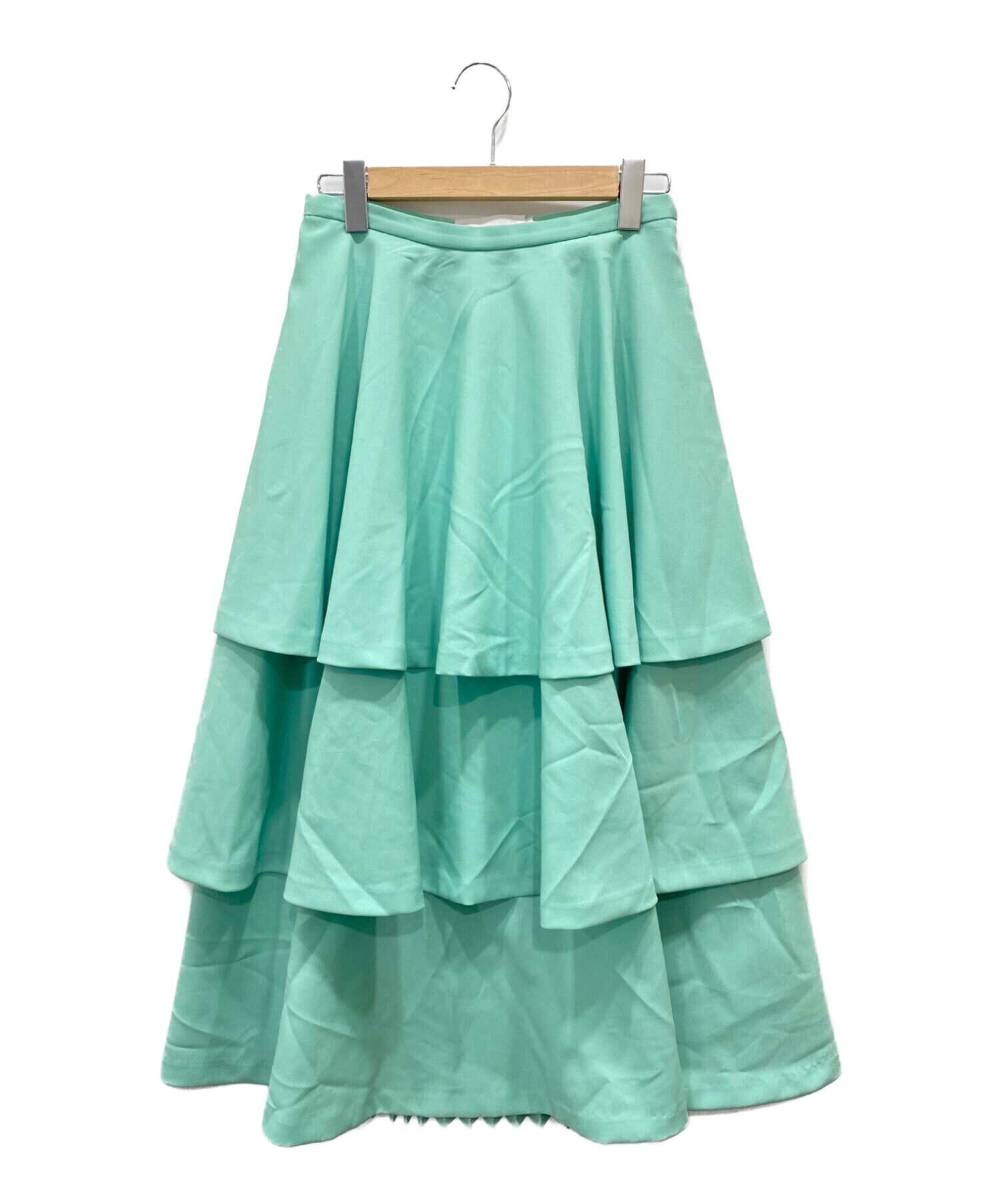 CLEANA (クリーナ) バックプリーツスカート ミント サイズ:2