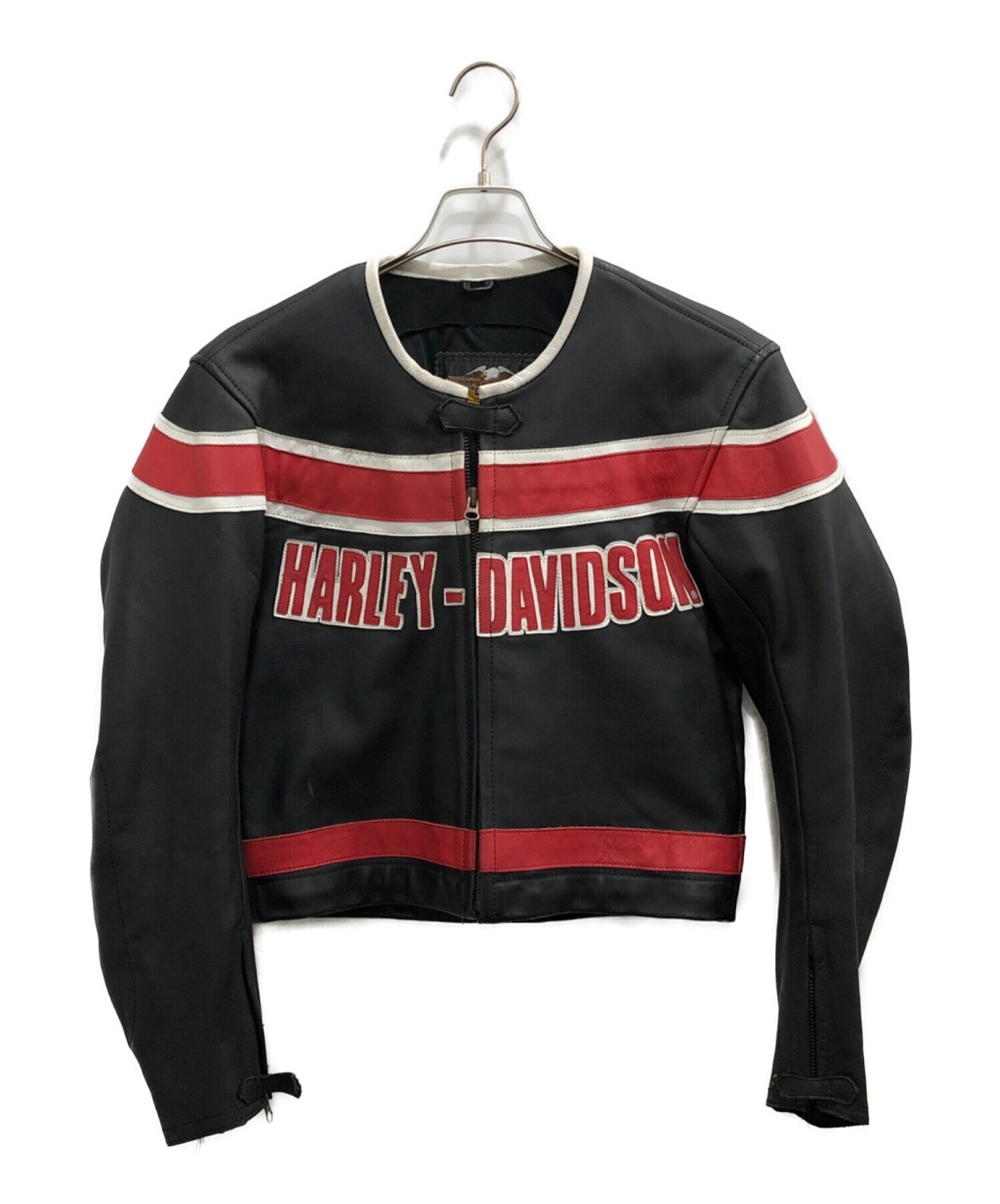 HARLEY-DAVIDSON (ハーレーダビットソン) レーシングジャケット ブラック サイズ:L