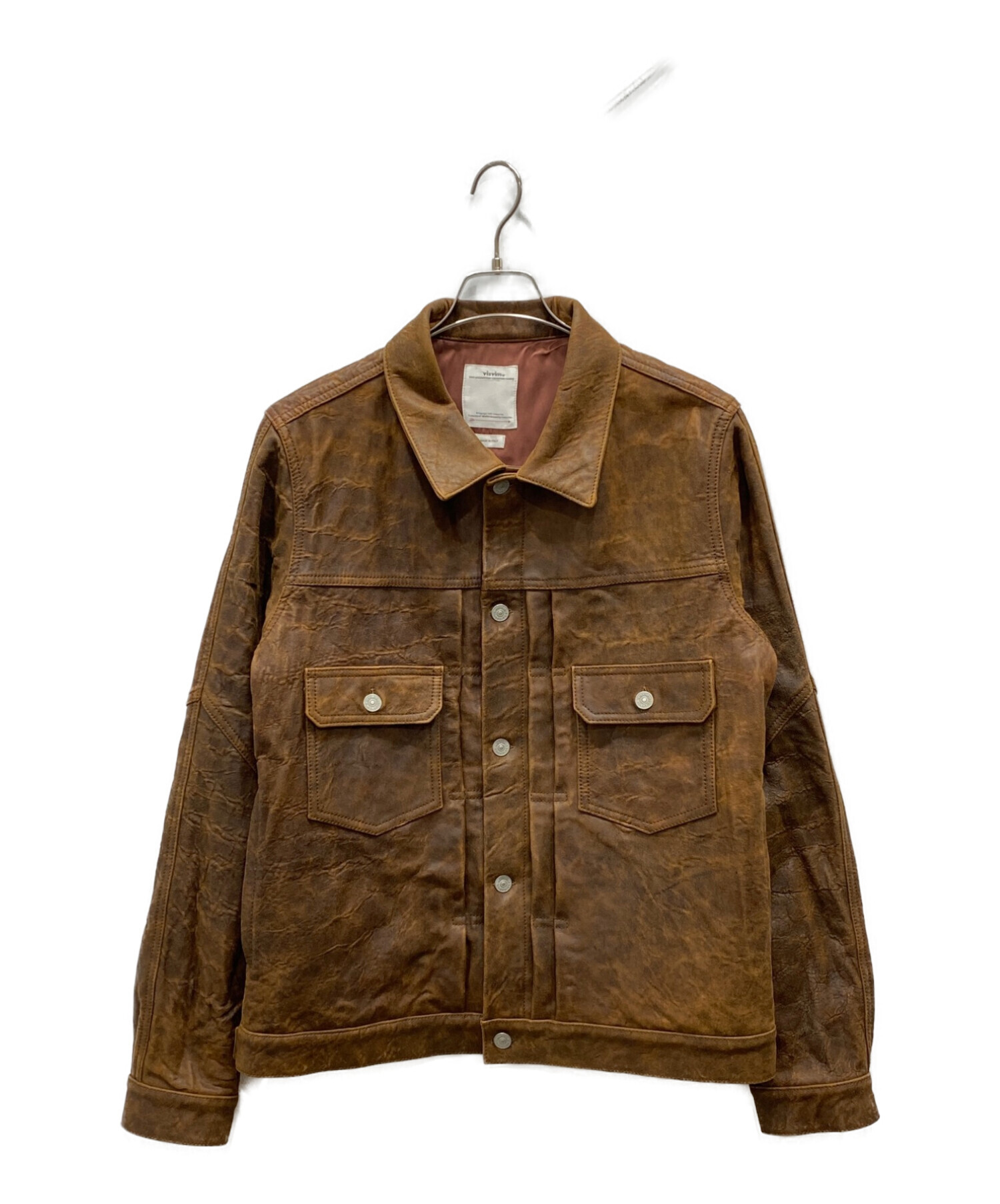 VISVIM (ビズビム) ラムスキン101ジャケット ブラウン サイズ:4