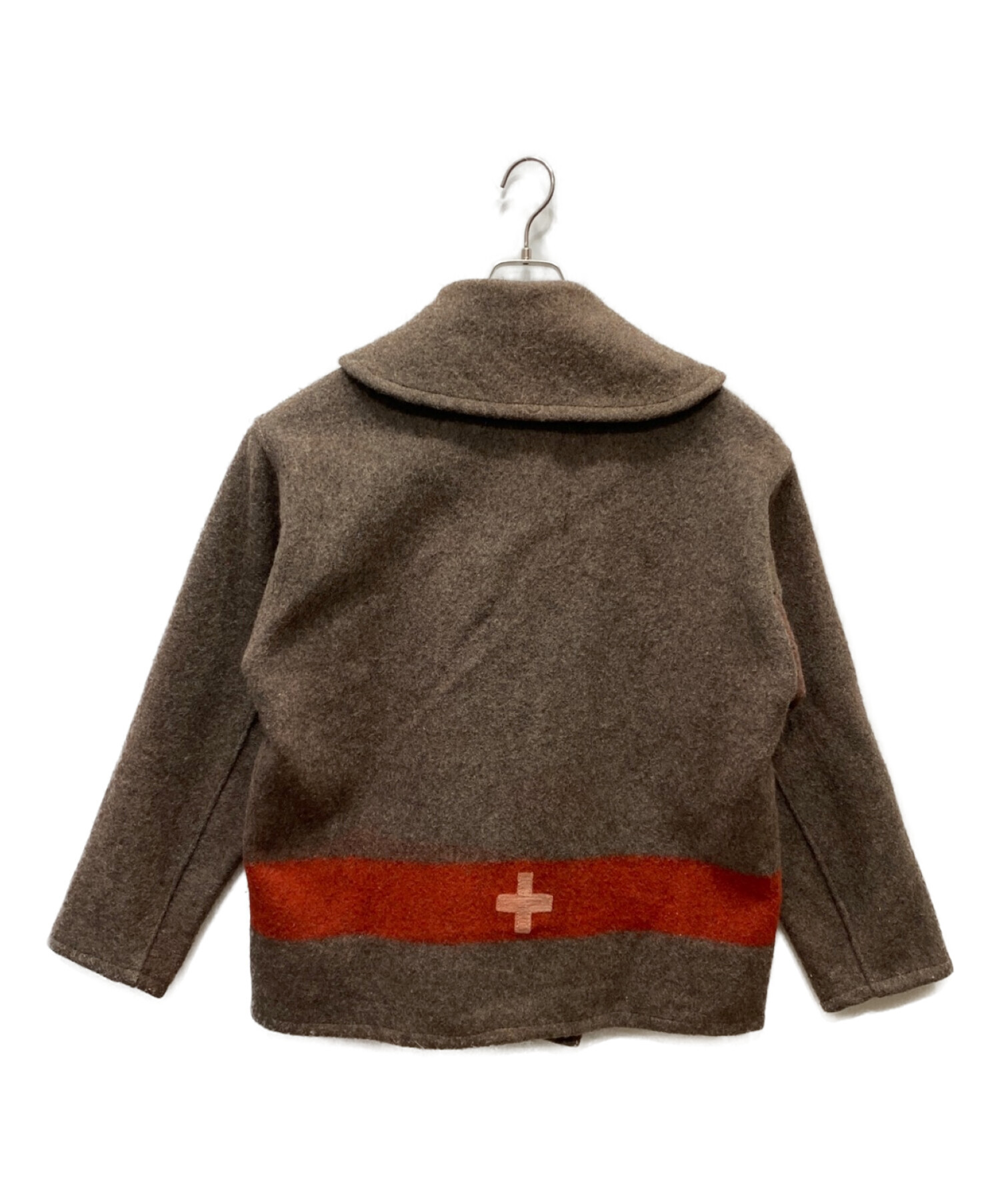 slow stone 】 スイス軍ブランケットリメイクダッフルコート