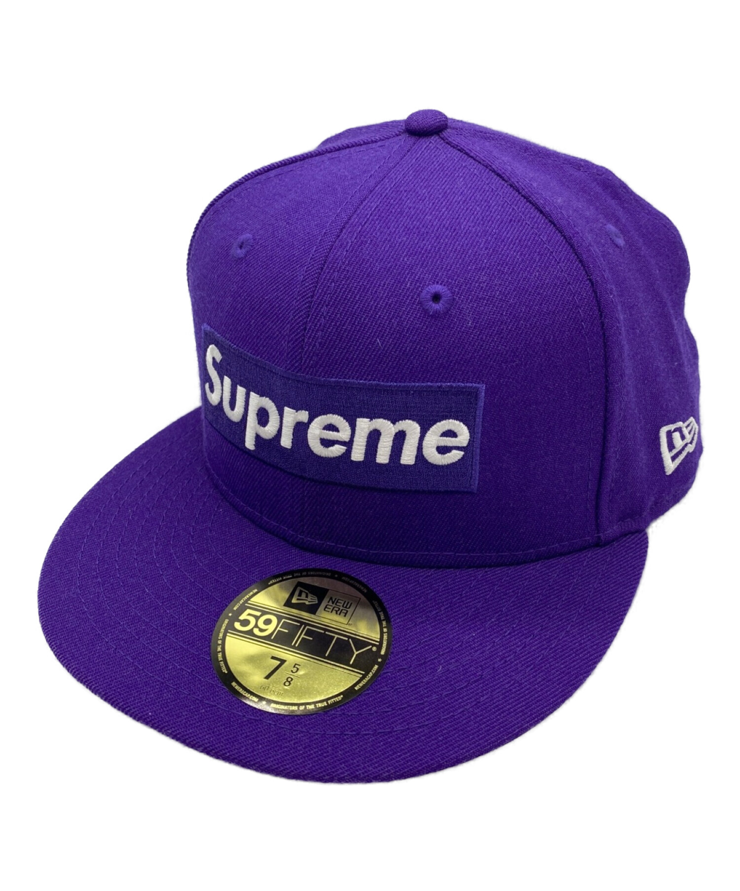 Supreme new era 7 3/8 パープル 紫　20ss