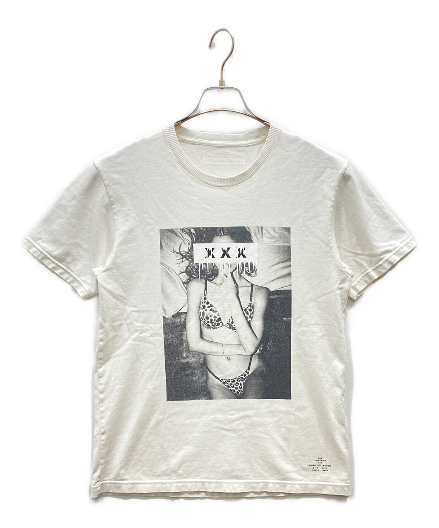 GOD SELECTION XXX (ゴットセレクショントリプルエックス) プリントTシャツ ホワイト サイズ:L
