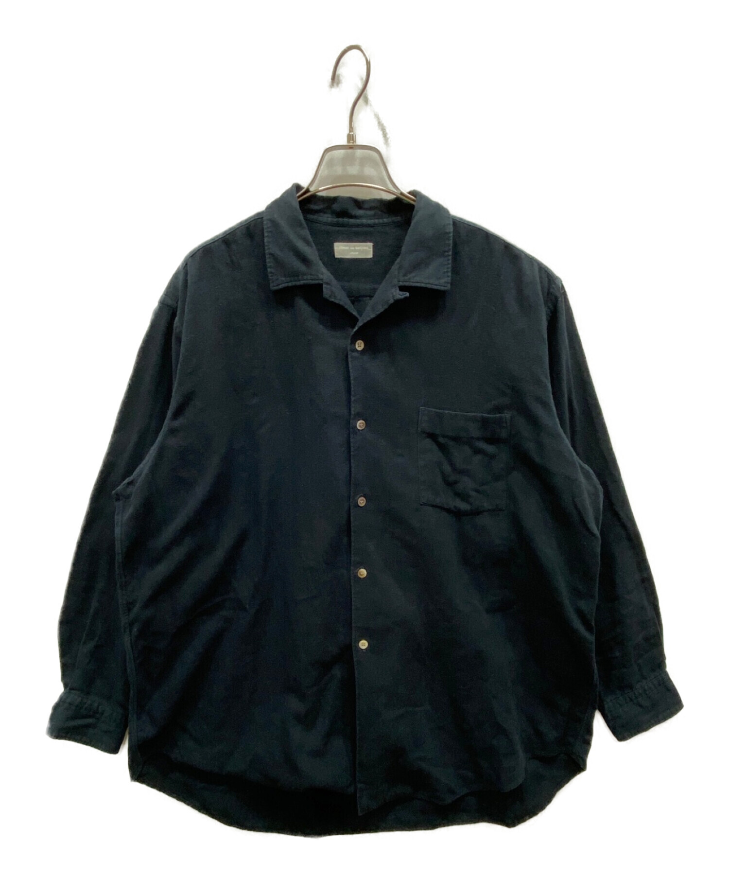 90s コムデギャルソンオム オープンカラー パイピングチェックシャツ