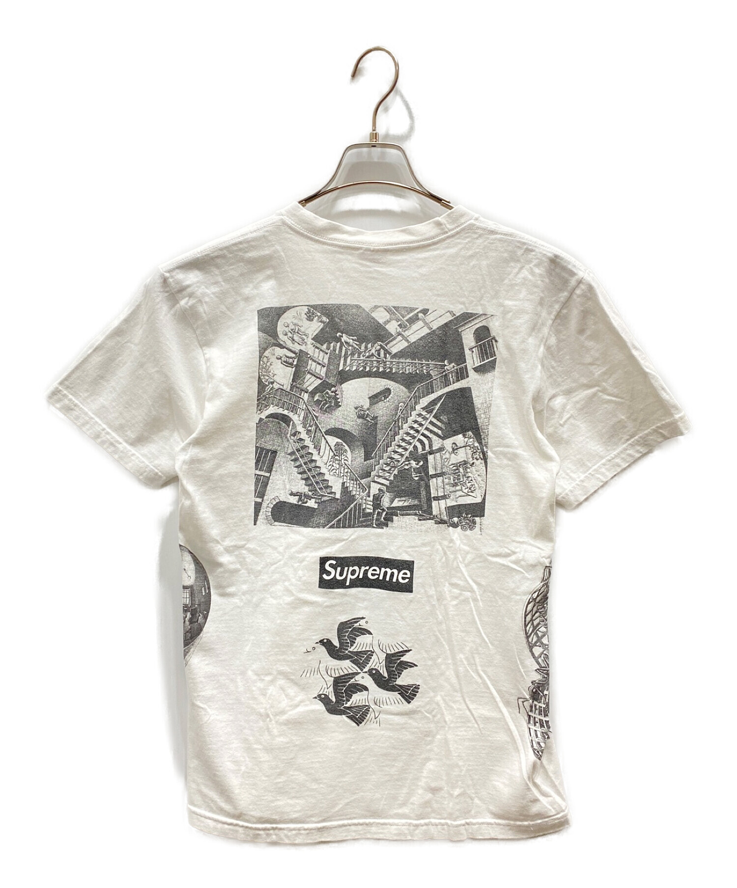 SUPREME (シュプリーム) MC Escher Collage Tee/MC EschesコラージュTシャツ ホワイト サイズ:M