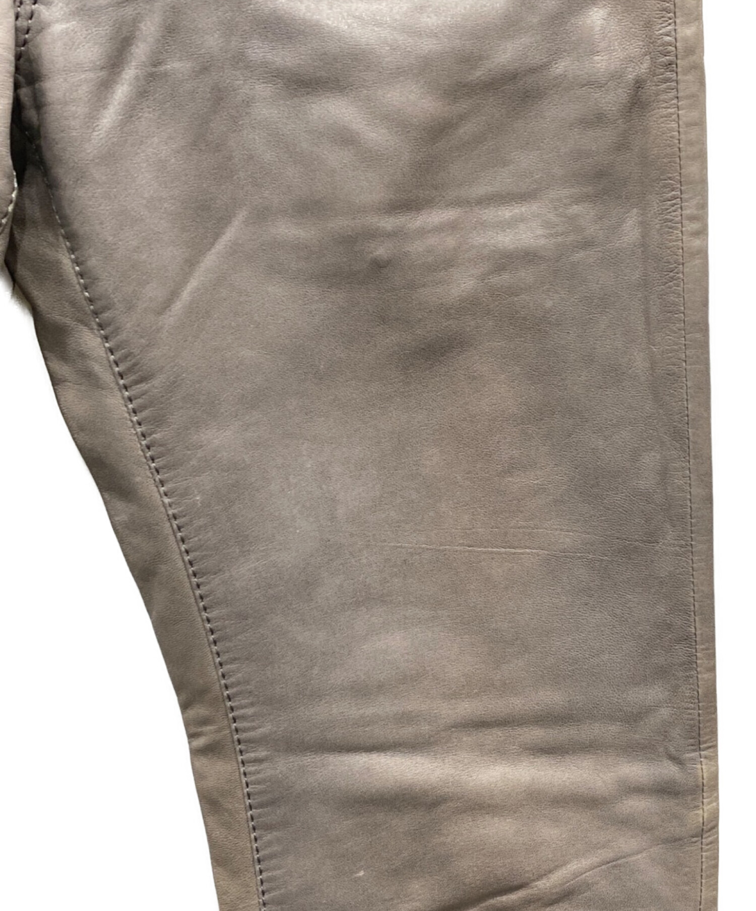 中古・古着通販】DIOR HOMME (ディオール オム) スリムレザーパンツ 