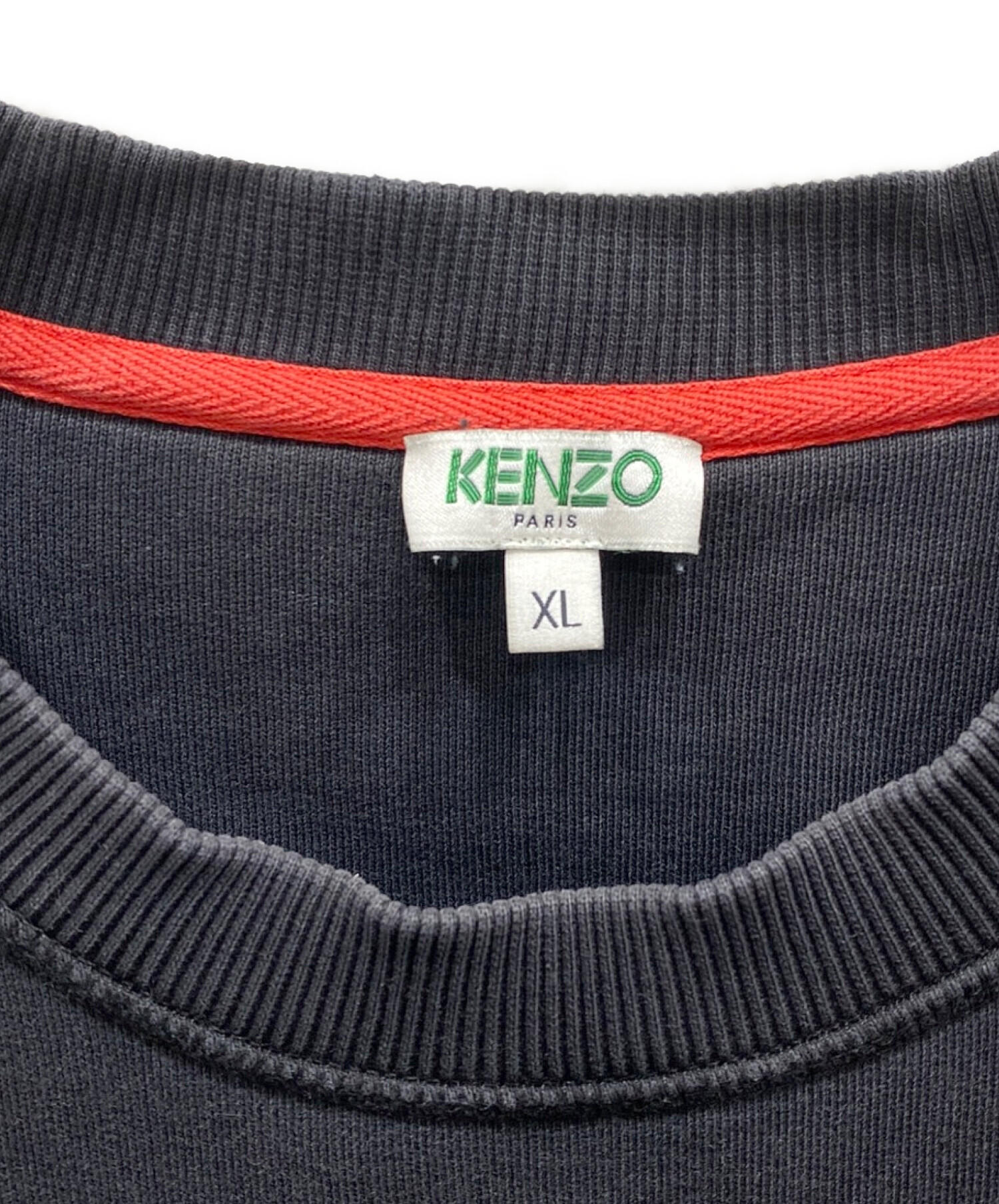 中古・古着通販】KENZO (ケンゾー) タイガー刺繍スウェット ブラック
