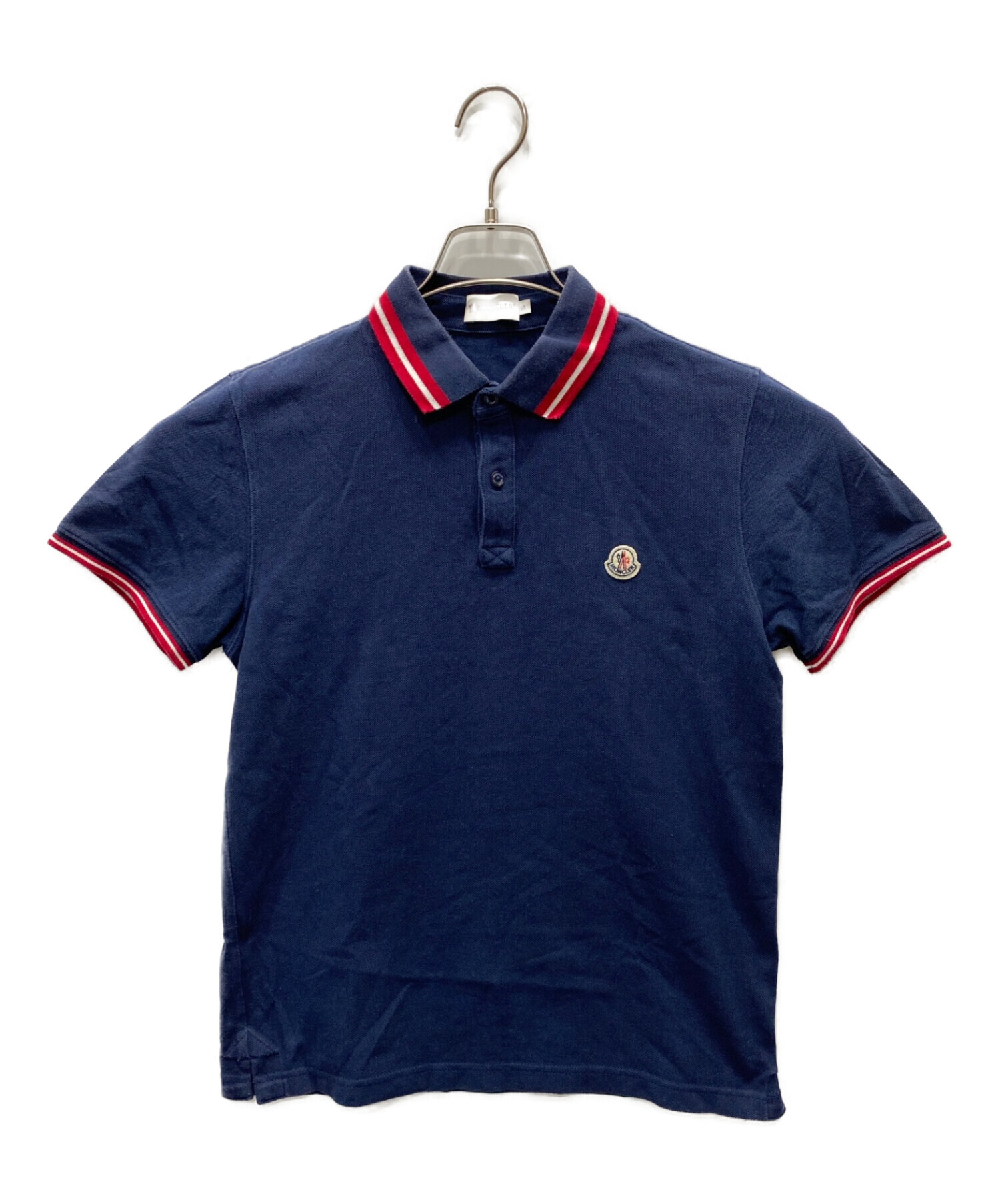 中古・古着通販】MONCLER (モンクレール) ラインカラーポロシャツ 