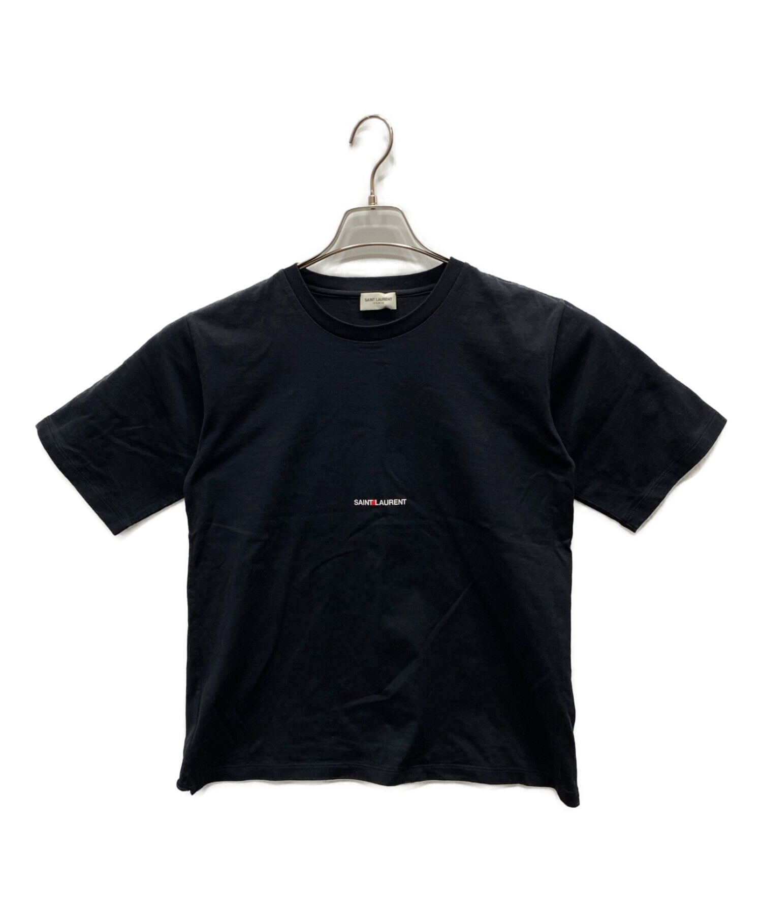Saint Laurent Paris (サンローランパリ) ロゴプリントTシャツ ブラック サイズ:S