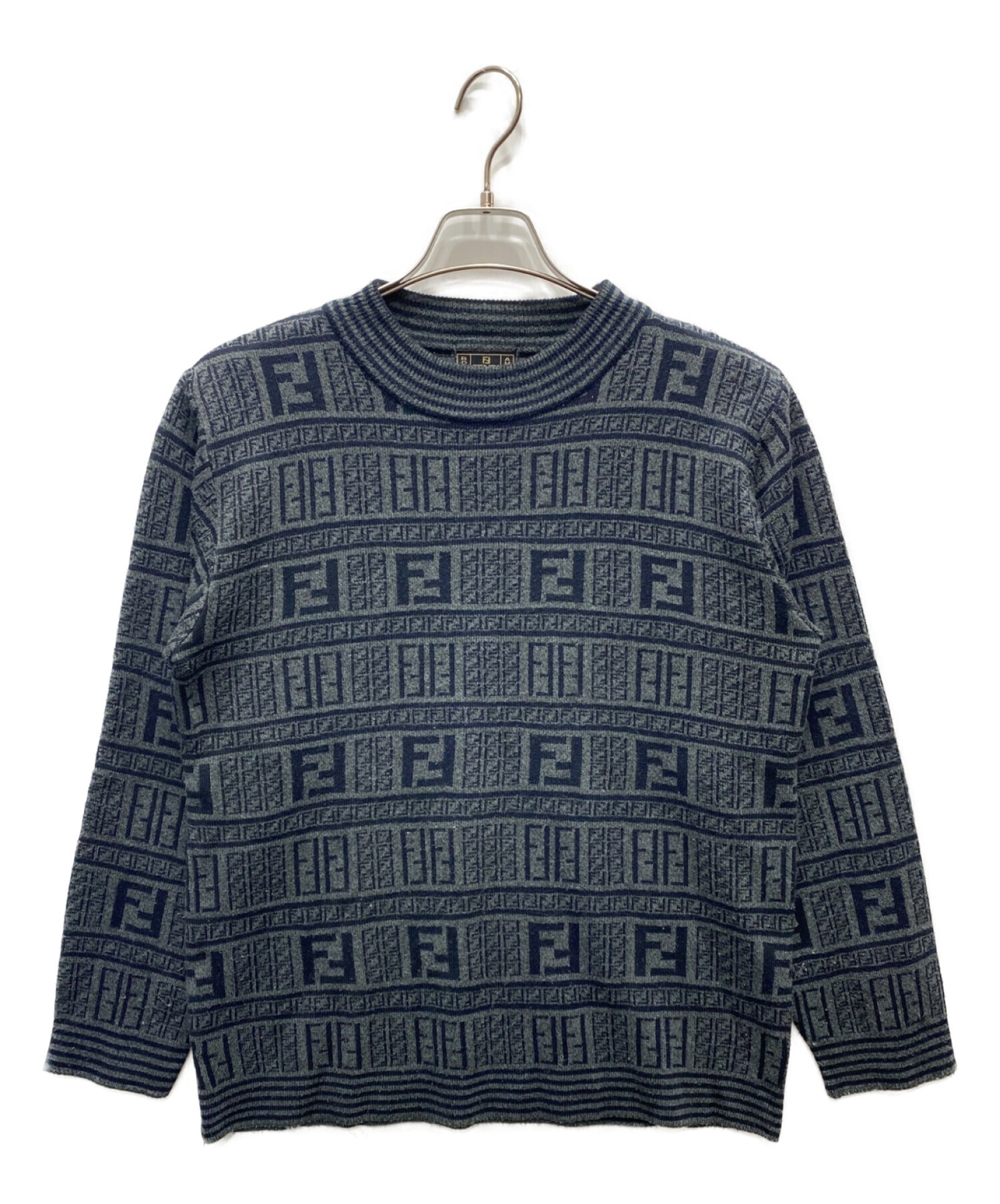中古・古着通販】FENDI (フェンディ) ズッカ柄ウールニット 