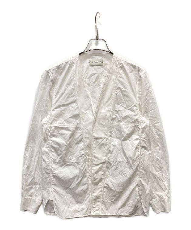 中古・古着通販】LEMAIRE (ルメール) ノーカラーシャツ ホワイト 