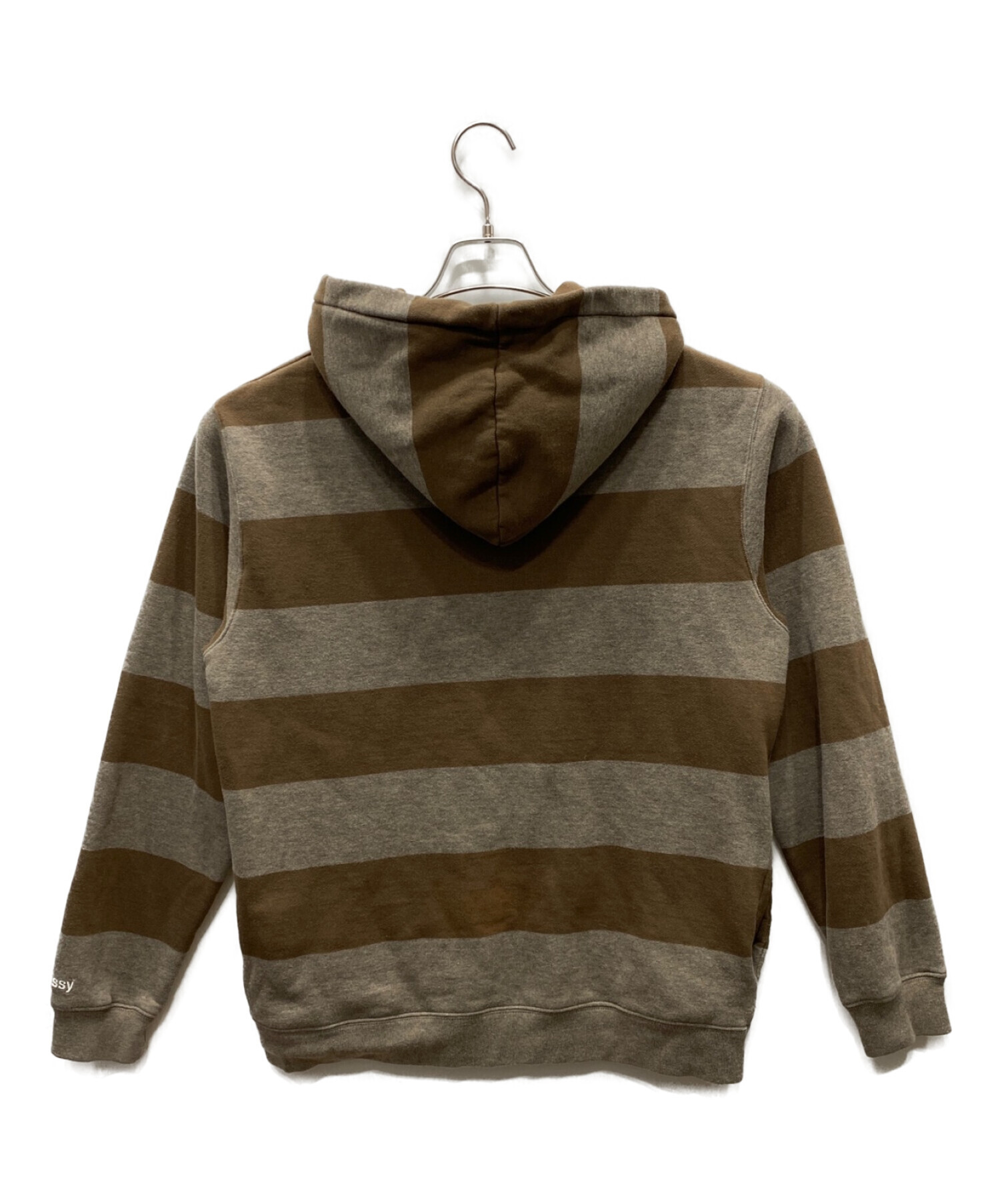 中古・古着通販】stussy (ステューシー) ボーダーパーカー ブラウン 