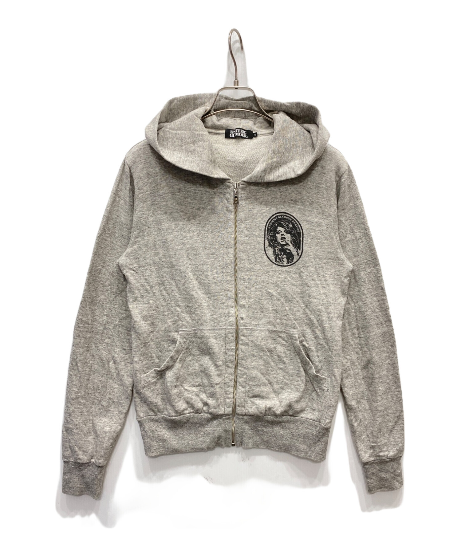 HYSTERIC GLAMOUR ジップパーカー グレー