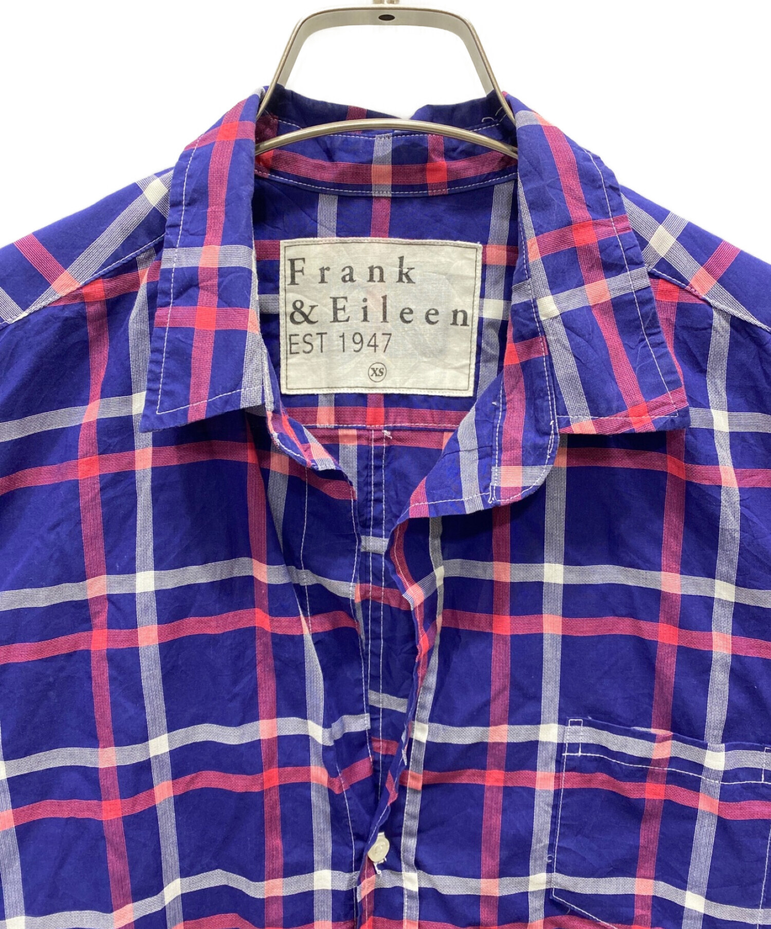 Flank ＆Eileen ギンガムチェックシャツ  USA製 X3976スプーキーのメンズ