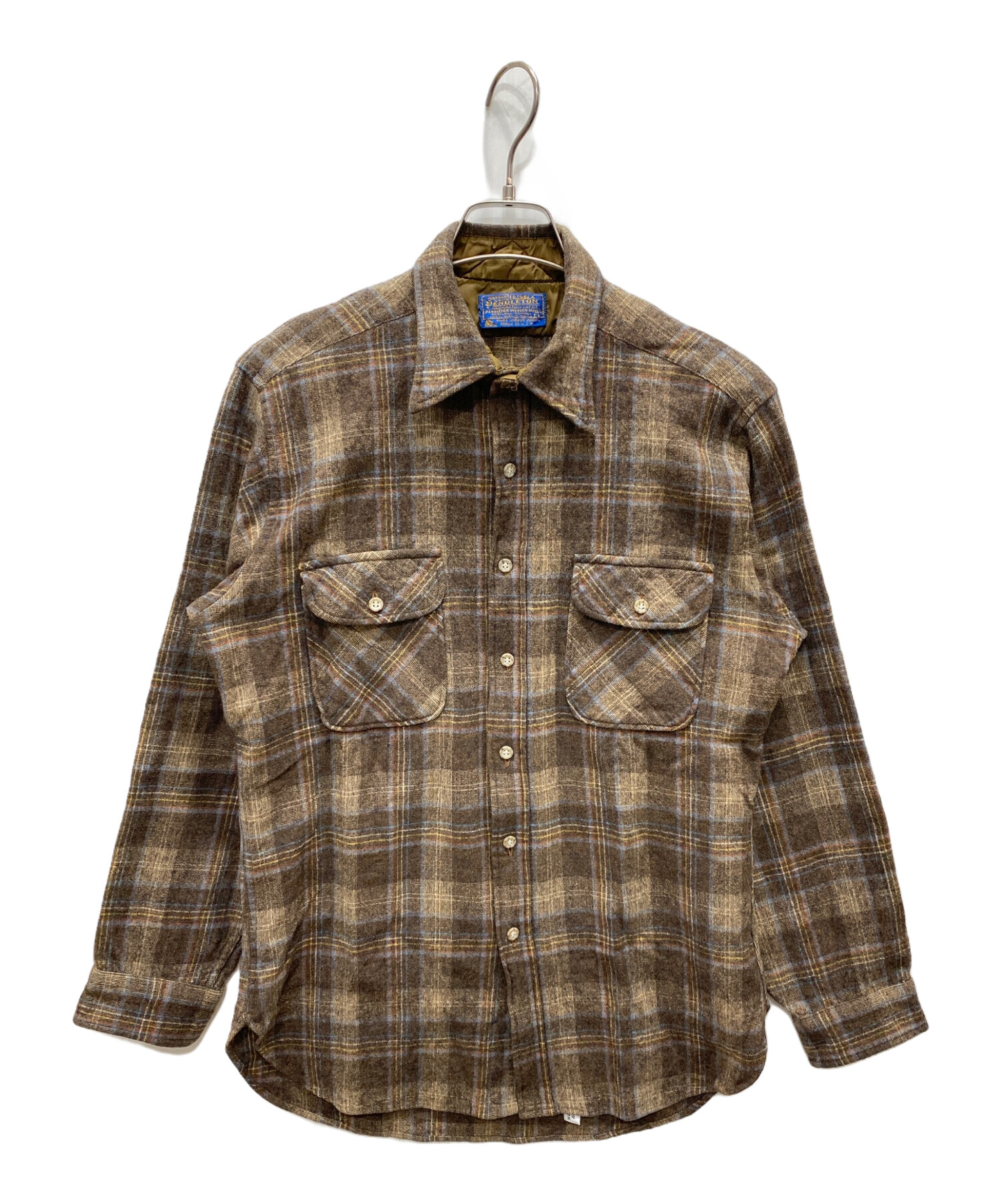 中古・古着通販】PENDLETON (ペンドルトン) ウールシャツ ブラウン 