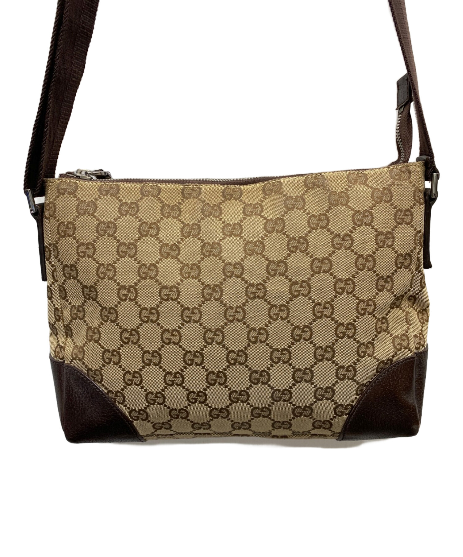 中古・古着通販】GUCCI (グッチ) GGキャンバスショルダーバッグ 