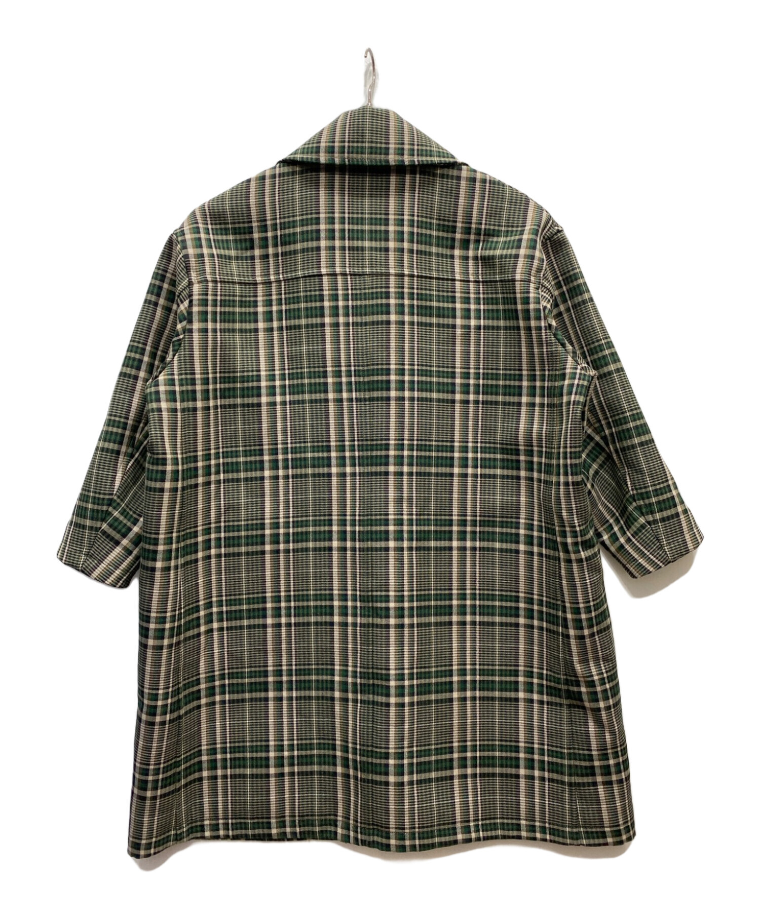 中古・古着通販】CLANE HOMME (クラネ オム) OVER SIZE CHECK COAT  