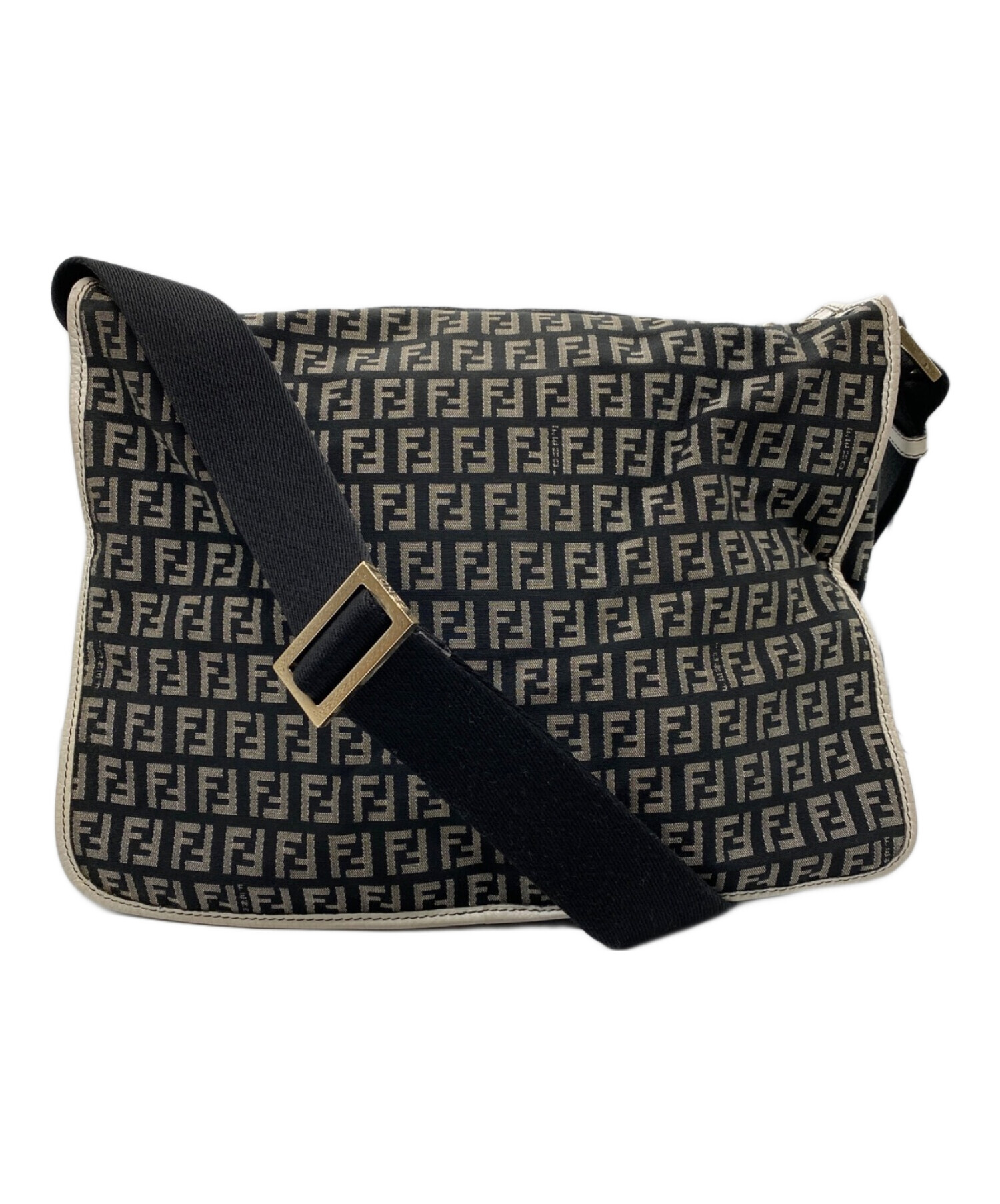 フェンディ FENDI ズッキーノ柄 ショルダーバッグ ブラック