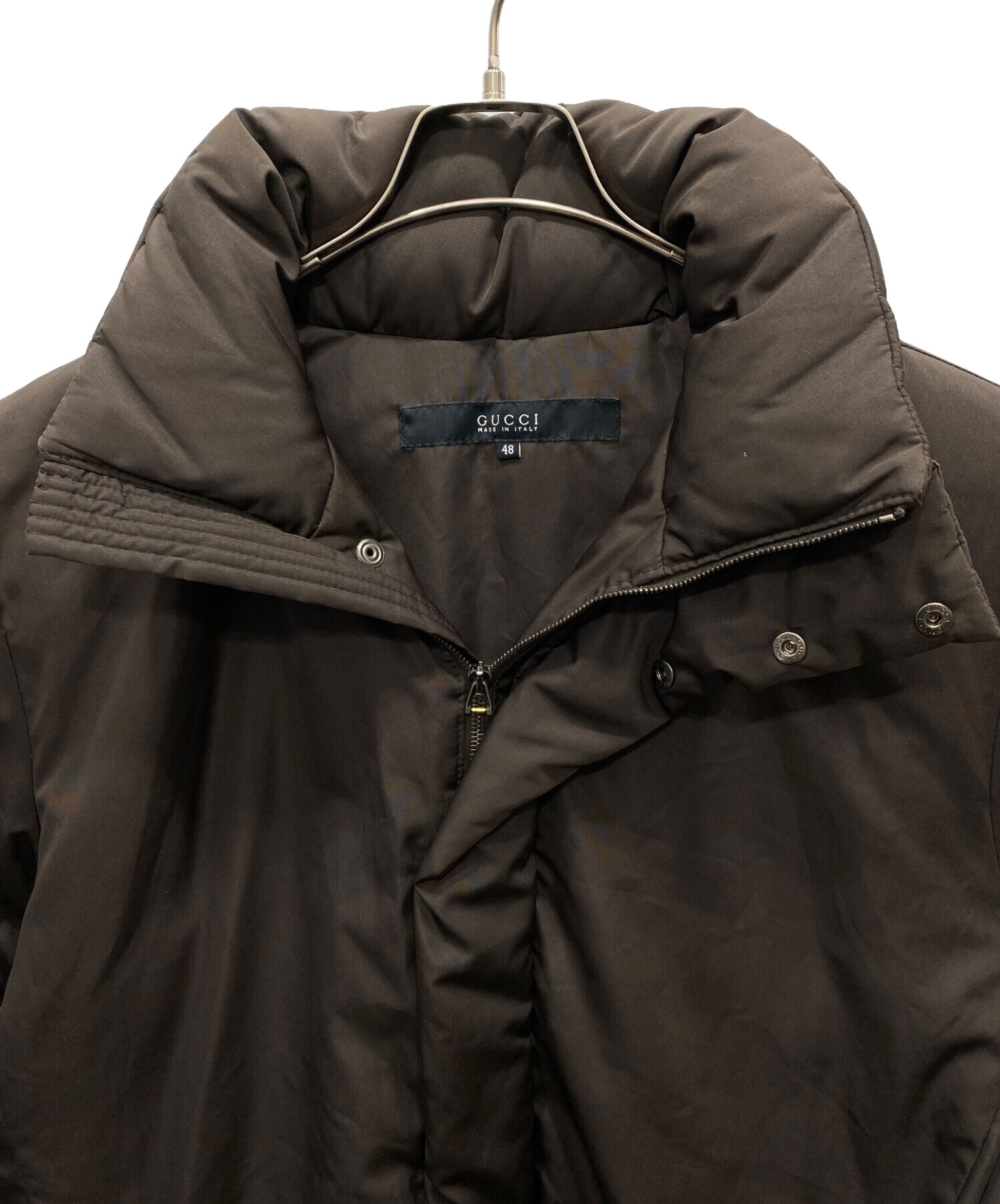 中古・古着通販】GUCCI (グッチ) 中綿コート ブラウン サイズ:48  