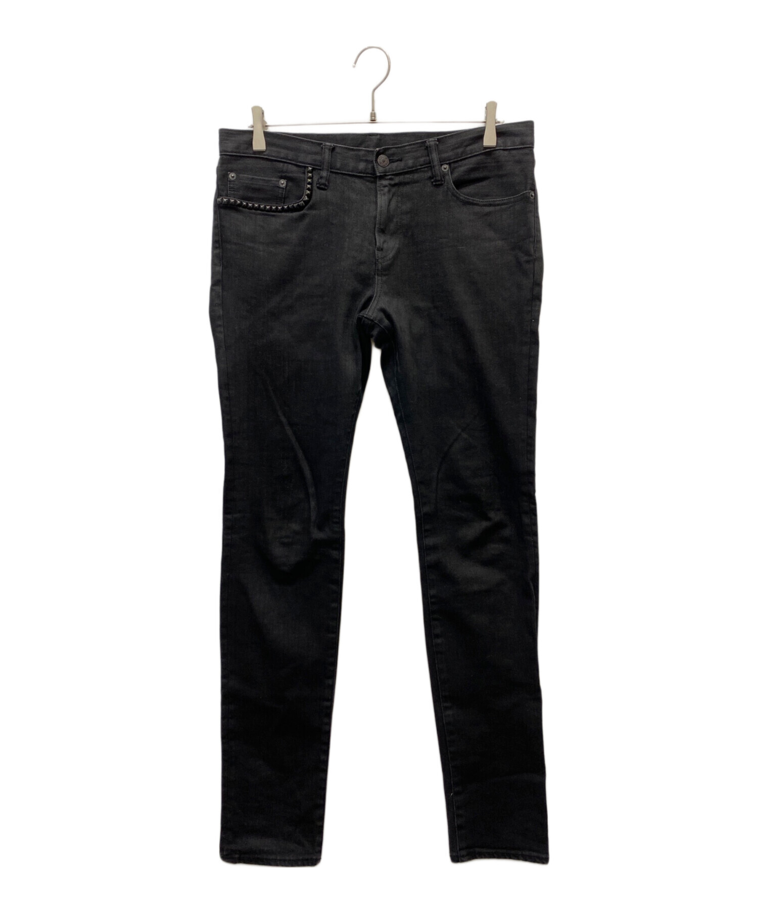 HYSTERIC GLAMOURヒステリックグラマーブラックデニムスタッズ