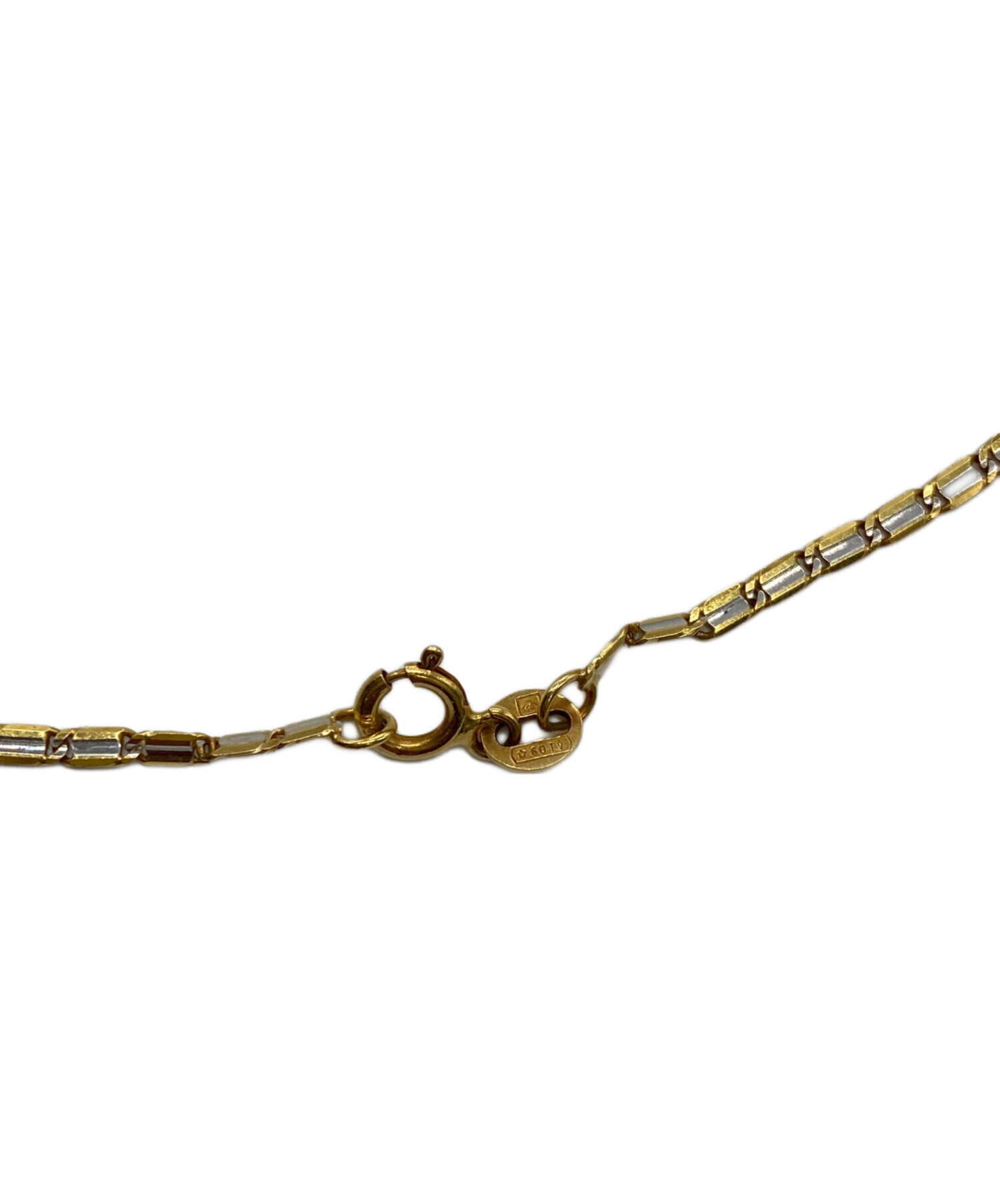 タイムセール！希少なレトロデザインが人気上昇中！K18 ネックレス〜まずまず美品/年代モノ〜39cm タイムセール！希少なレトロデザインが人気上昇中！K18 ネックレス