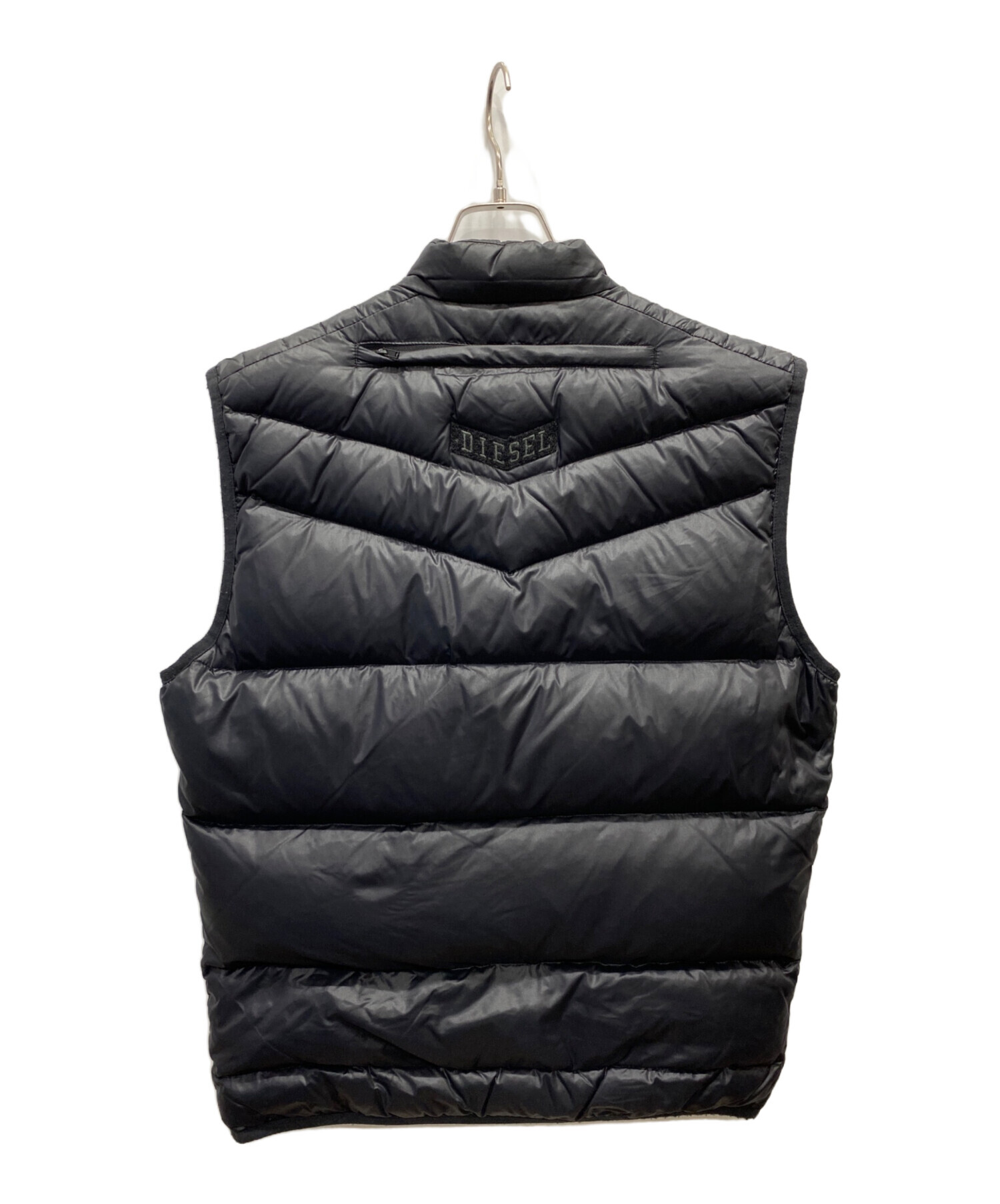 中古・古着通販】DIESEL (ディーゼル) ダウンベスト ブラック サイズ 