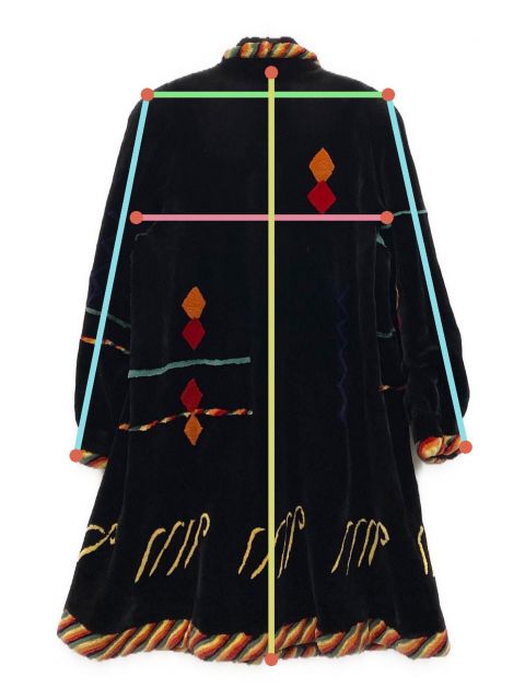 美品】サガミンクロングリアルファーコートブラック銀タグギラロッシュF