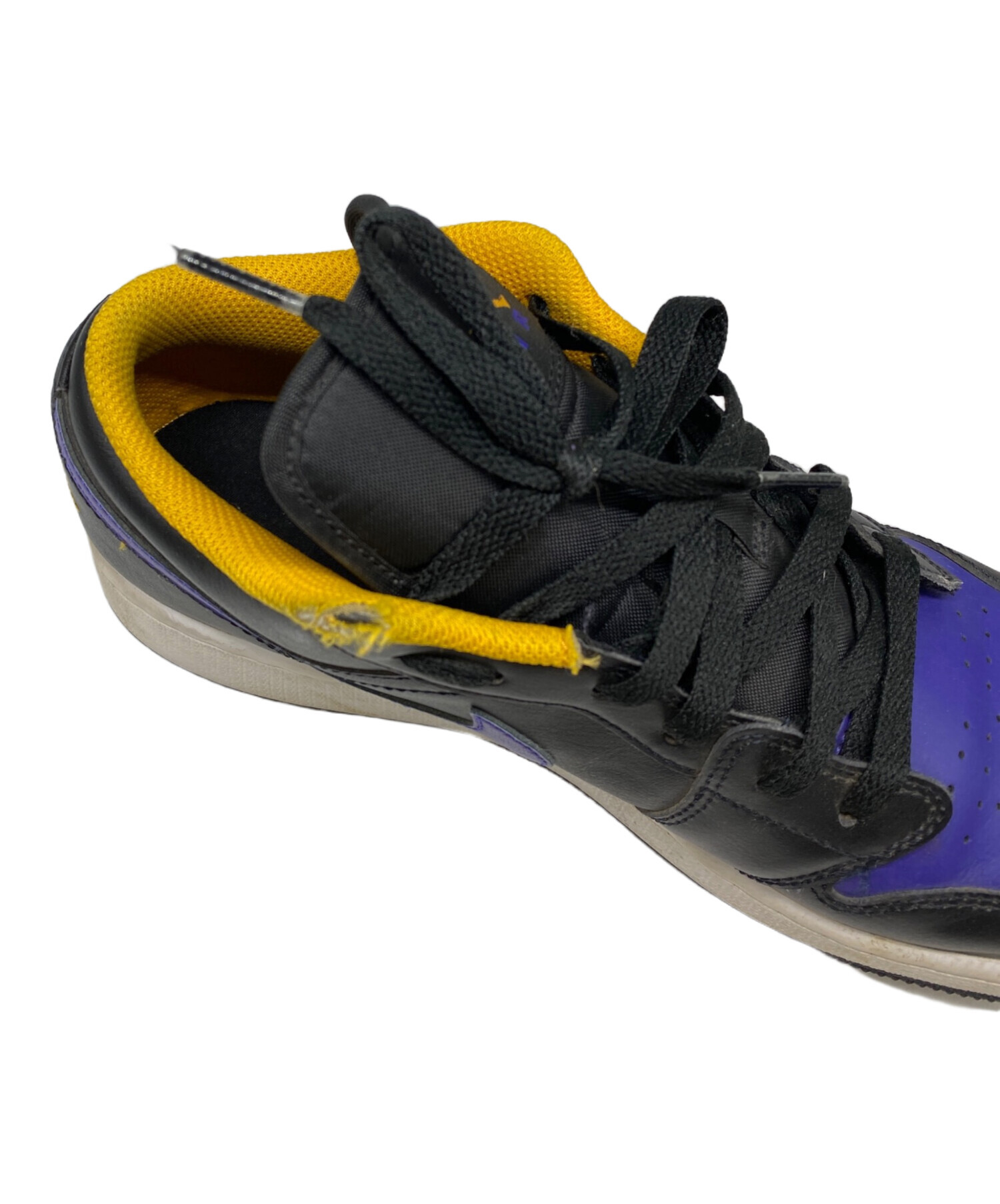 Nike Air Jordan 1 Low 黒/紫/黄色