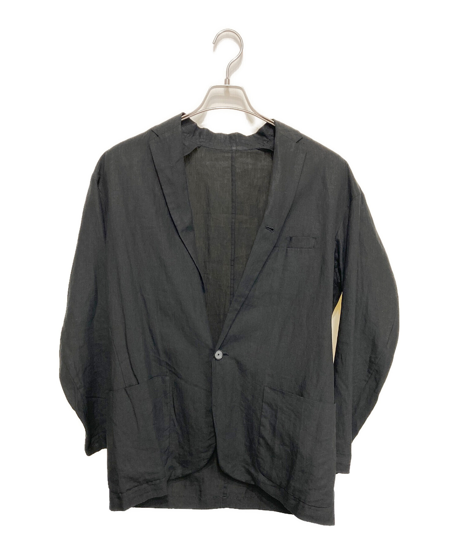 kemit (ケミット) リネンテーラードジャケット ブラック サイズ:46