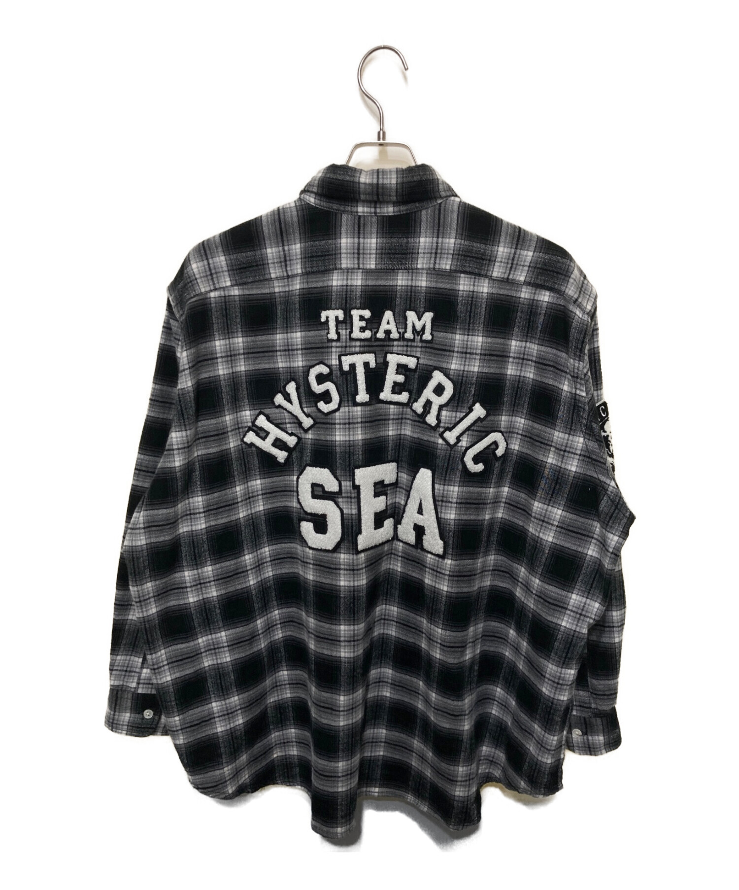 wind and sea hysteric glamor CHECK SHIRT