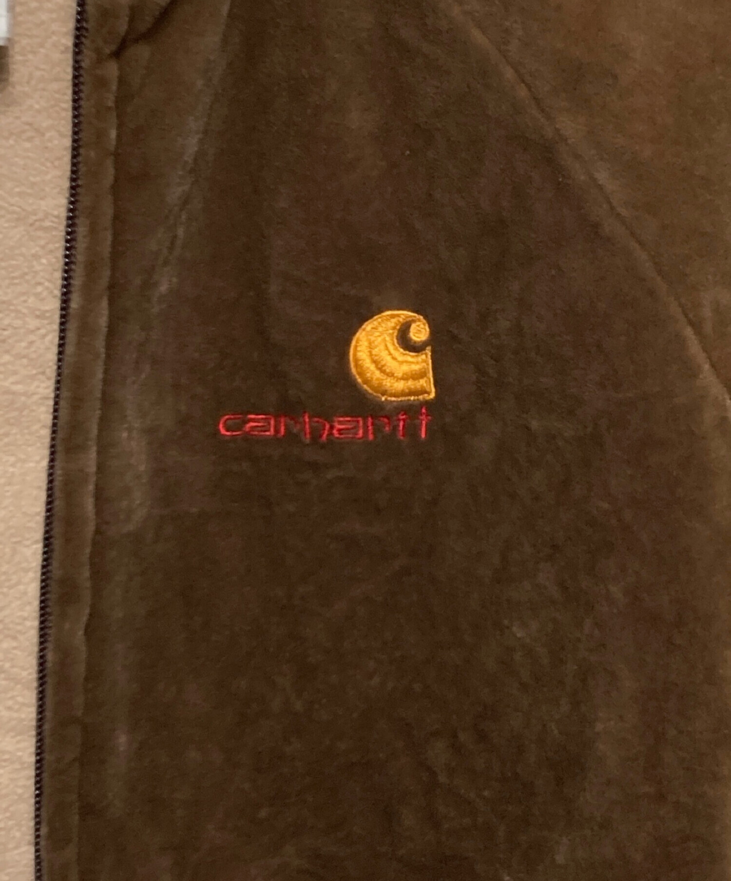 CarHartt (カーハート) ベロアトラックジャケット ブラウン サイズ:M