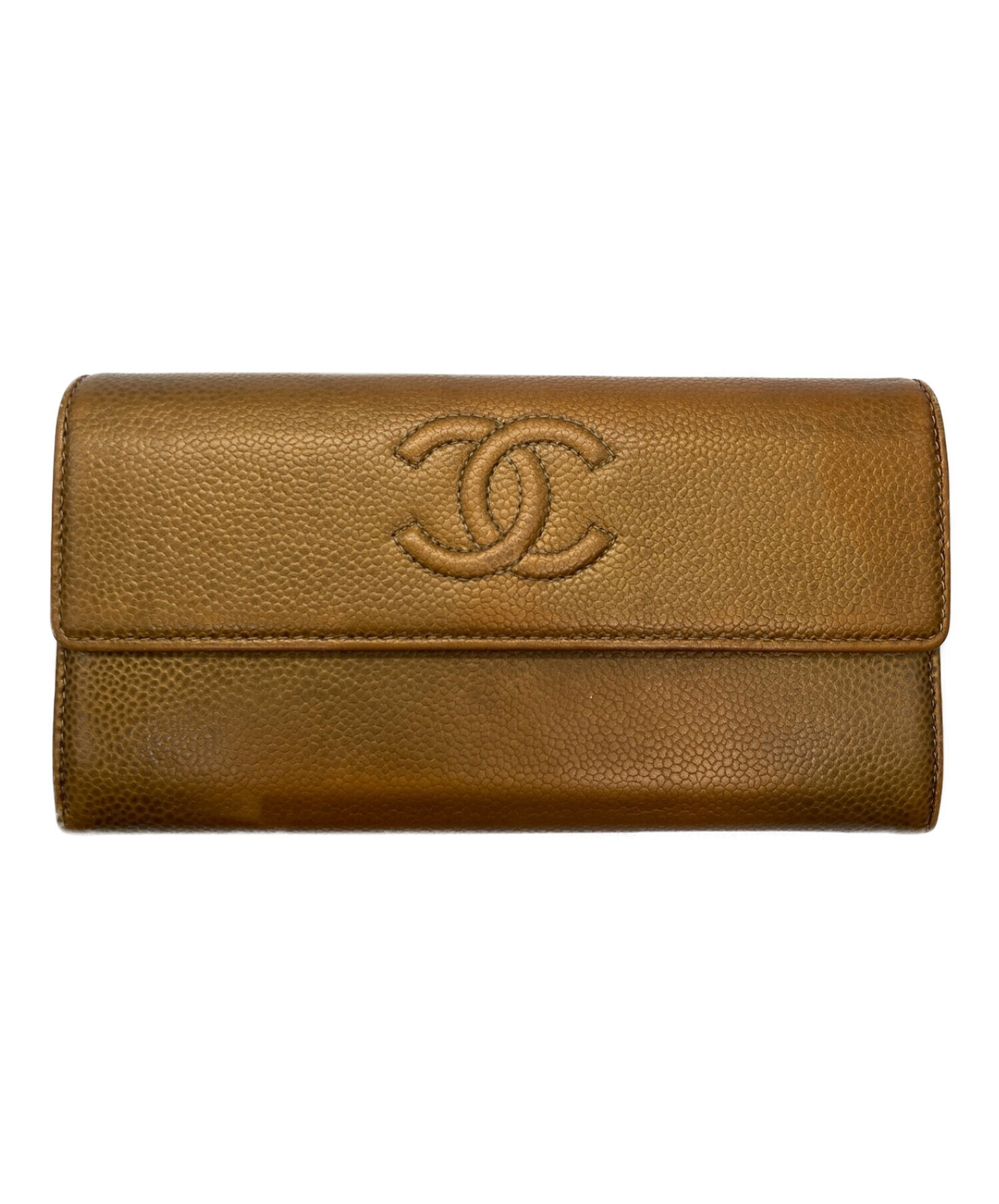 中古・古着通販】CHANEL (シャネル) キャビアスキンココマークロング 