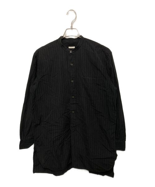 中古・古着通販】COMOLI (コモリ) バンドカラーシャツ ブラック サイズ