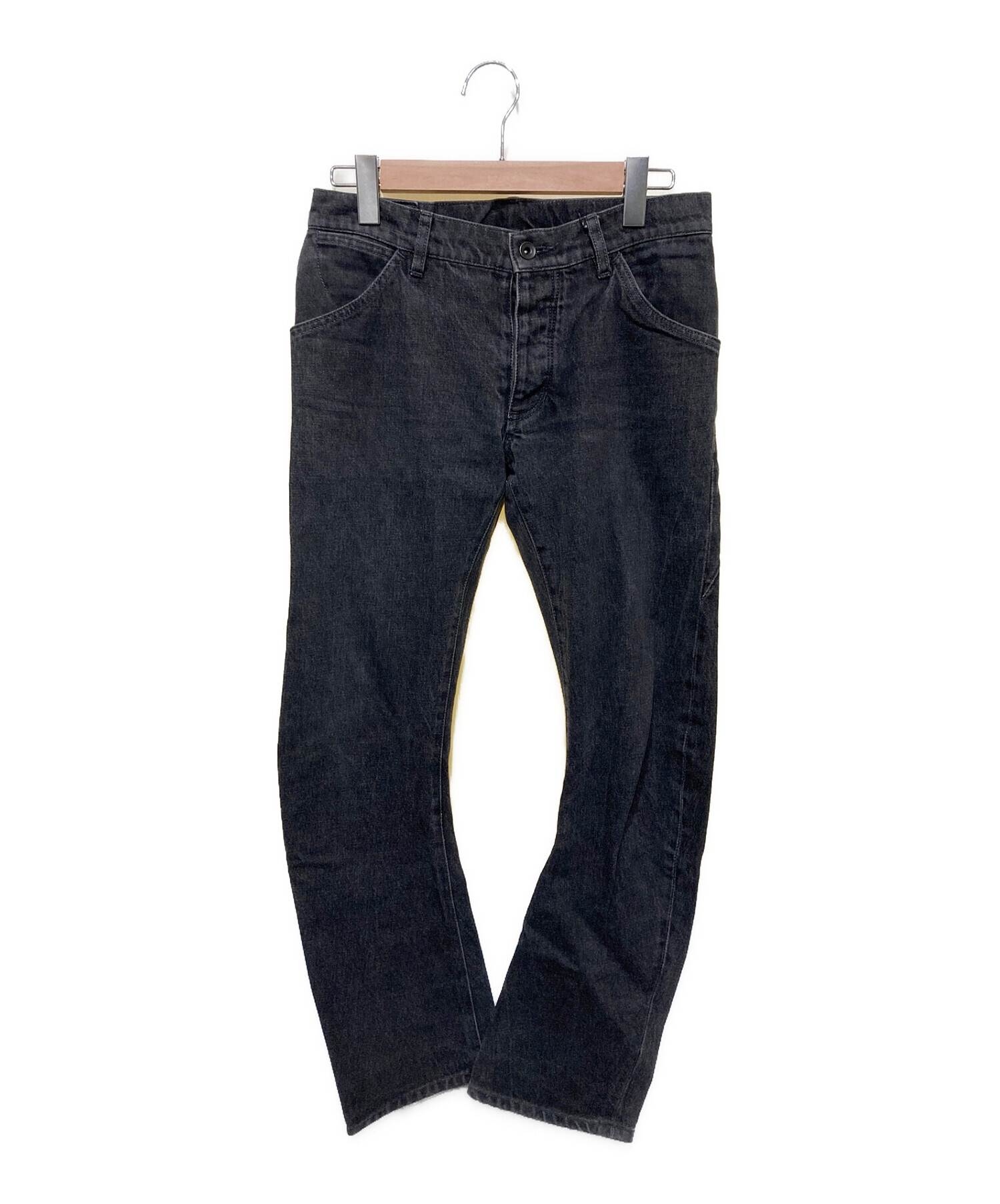 中古・古着通販】ATTACHMENT (アタッチメント) デニムパンツ ブラック 