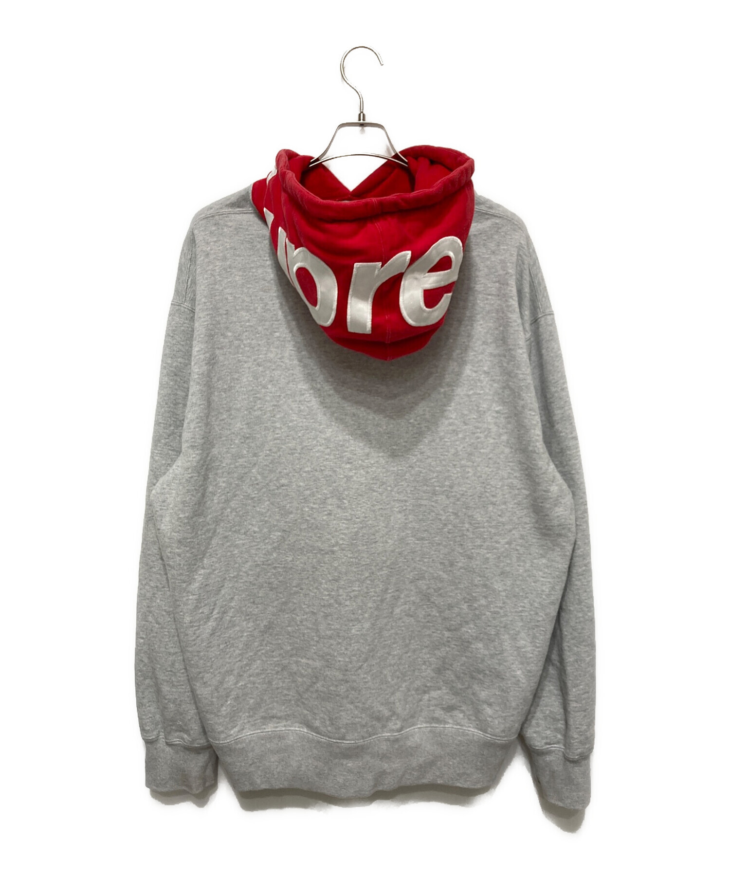 SUPREME (シュプリーム) Contrast Hooded Sweatshirt グレー サイズ:XL