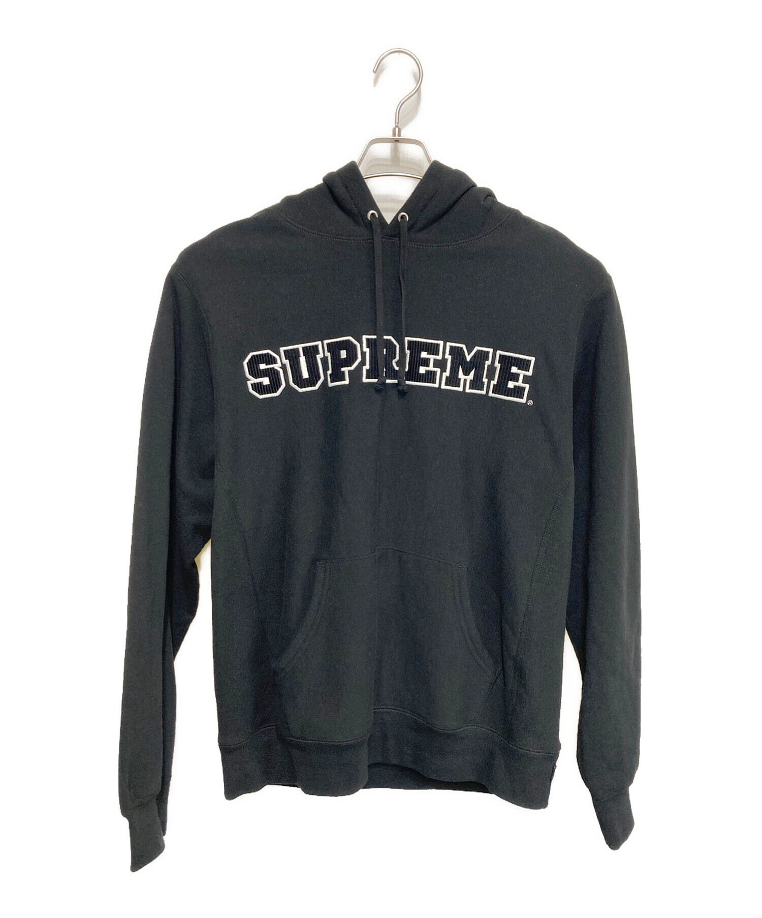Supreme collegiate hoodie 17 L パーカー ブラック