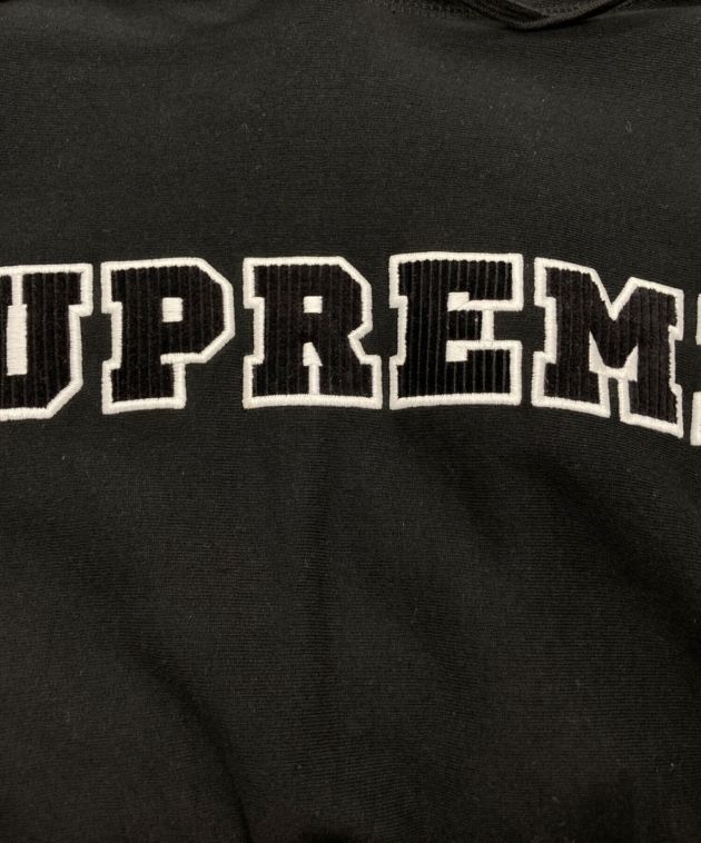 Supreme collegiate hoodie 17 L パーカー ブラック